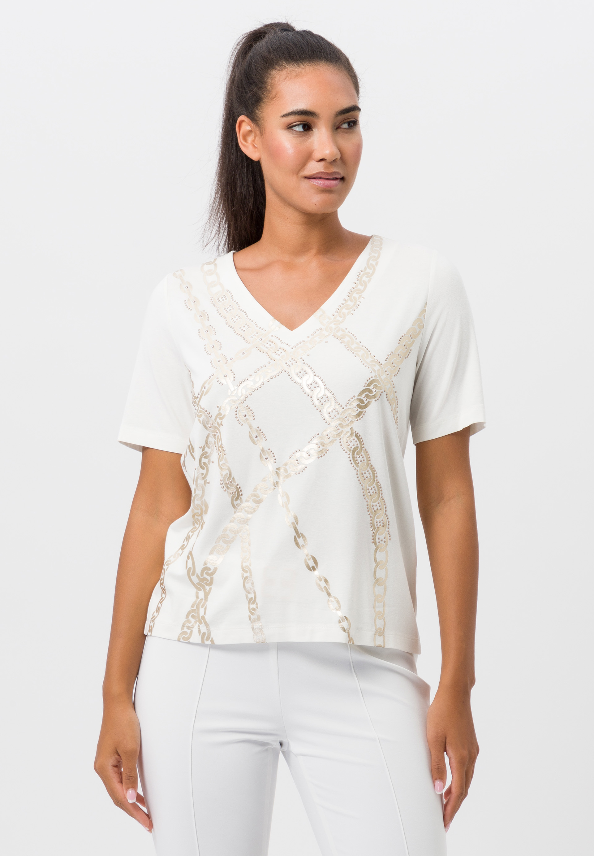 T-Shirt mit Gliederketten-Motiven - Produktbild 1