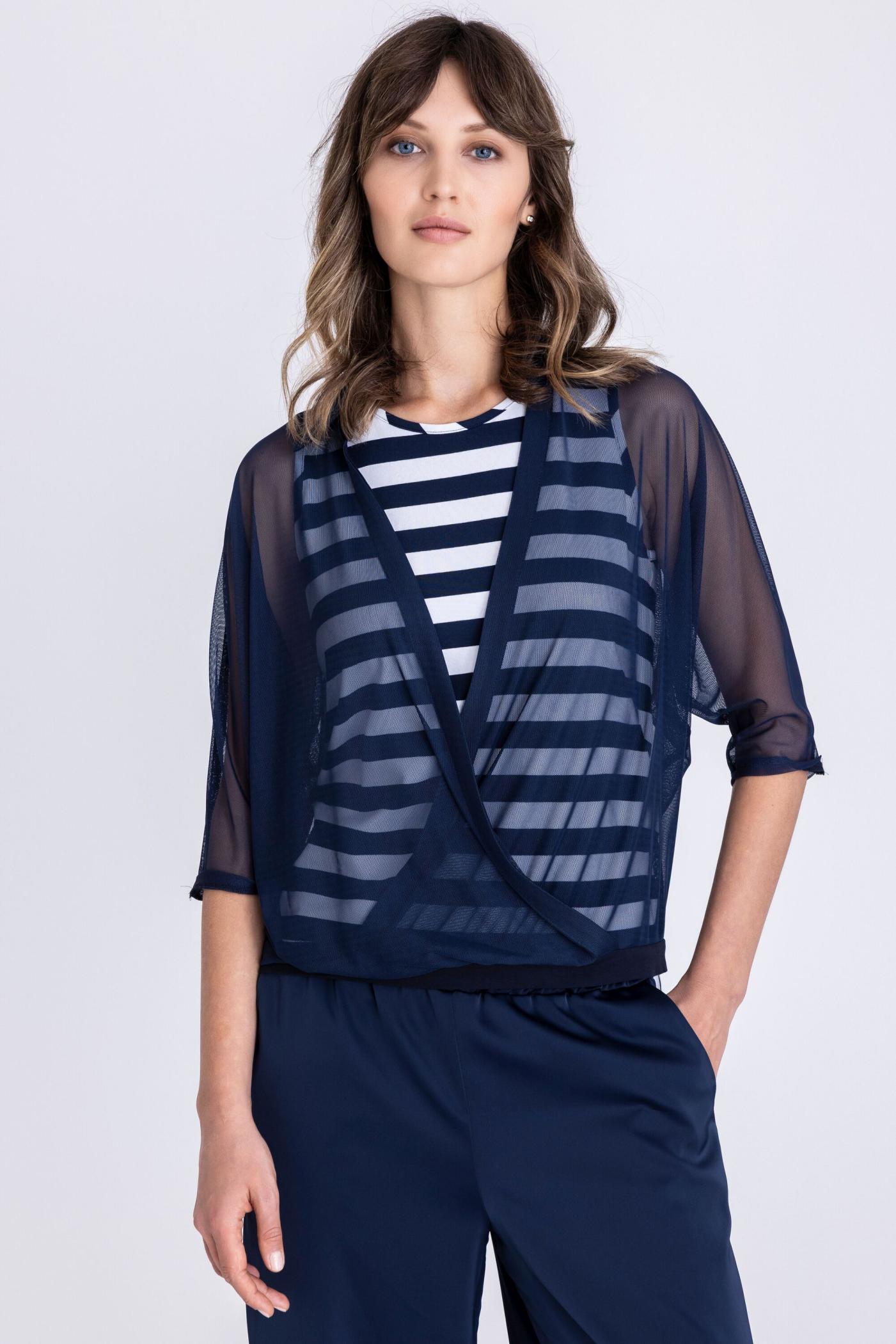 Two-in-one-Shirt mit Wickeloptik - Produktbild 1