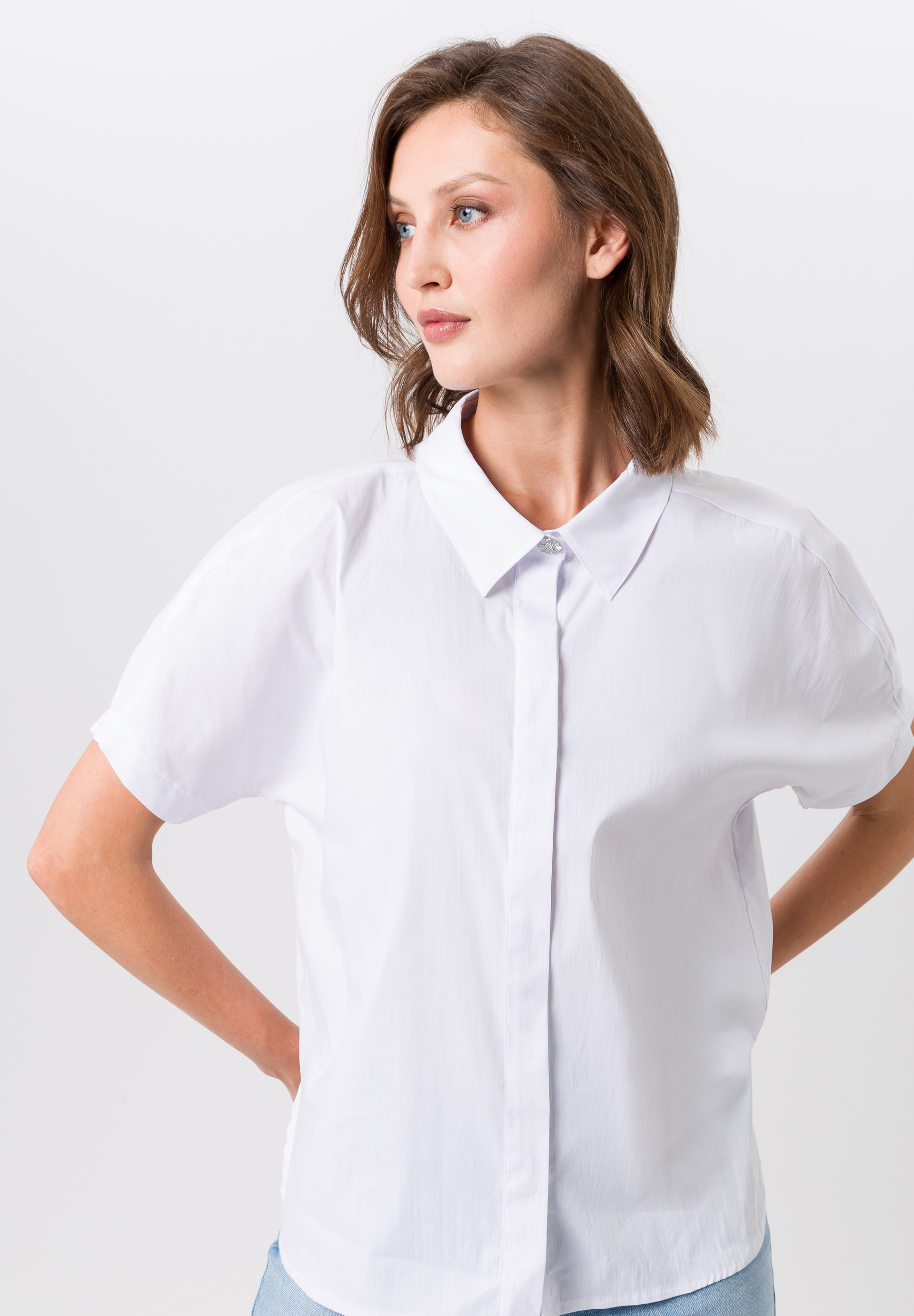 Bluse mit verdeckter Knopfleiste - Bild 4