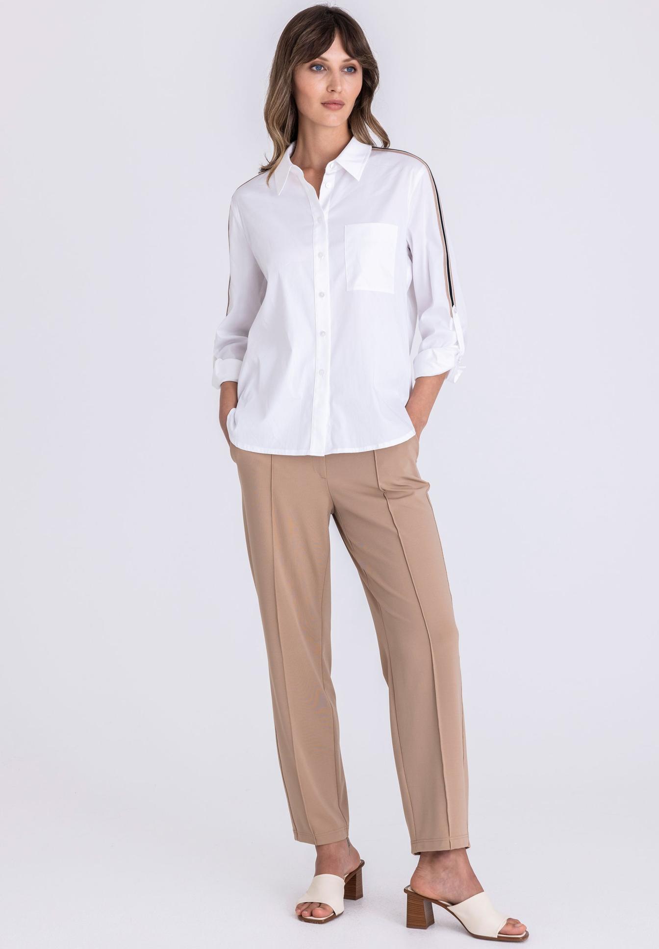 Bluse mit Streifenbesatz - Produktbild 2