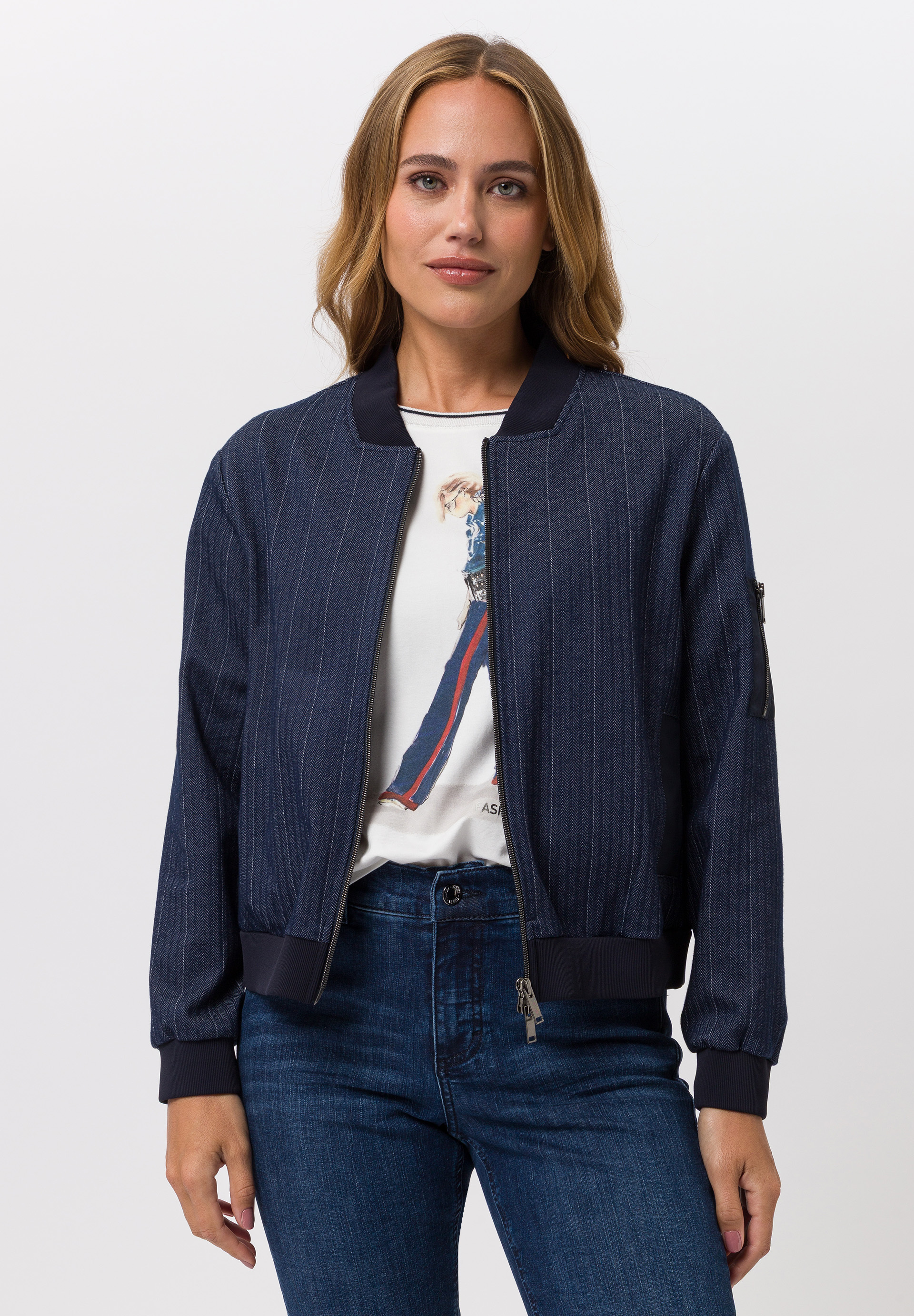 Jacke mit Strukturmuster - Produktbild 1