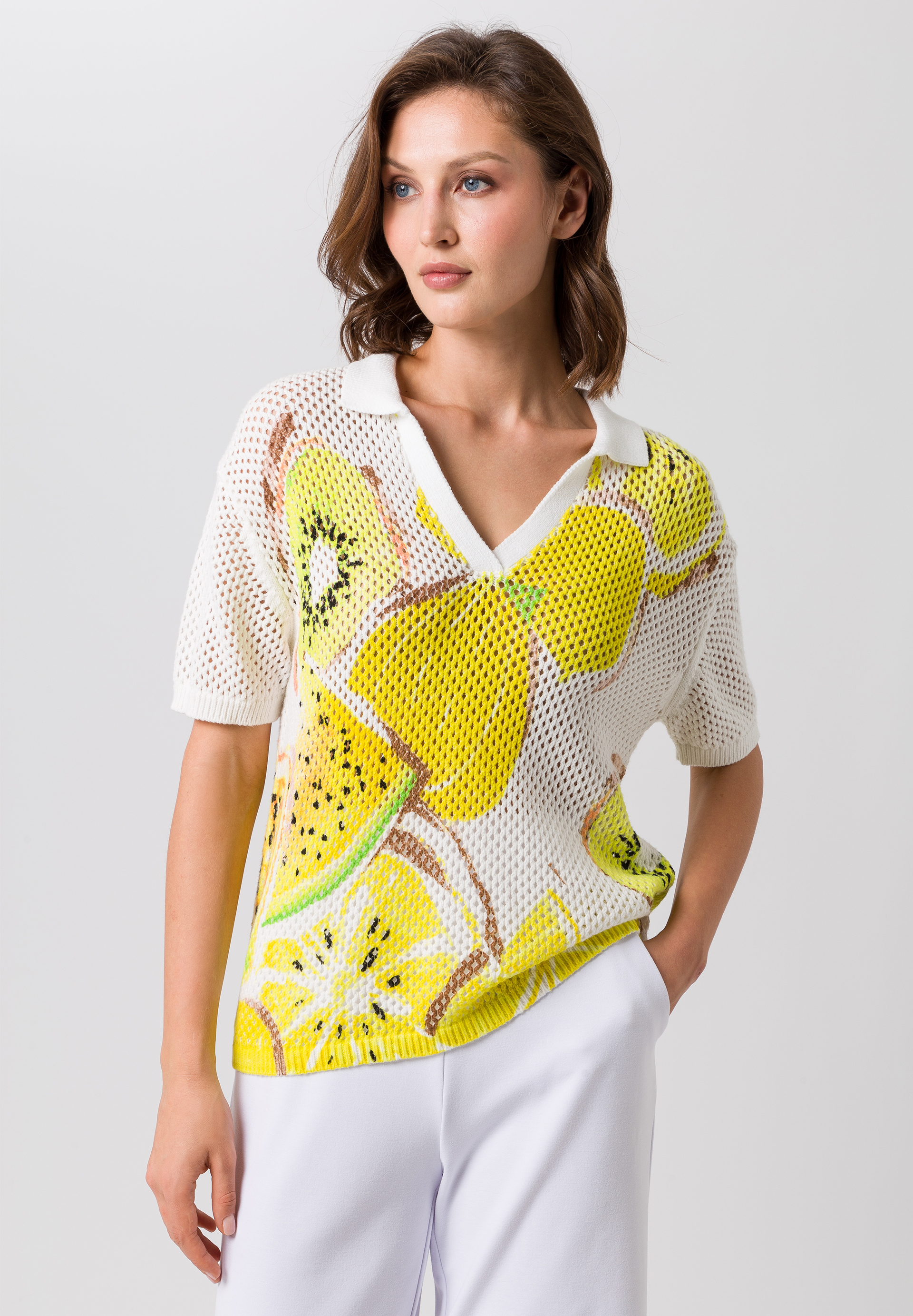 Stricktop mit Frucht-Print - Produktbild 1