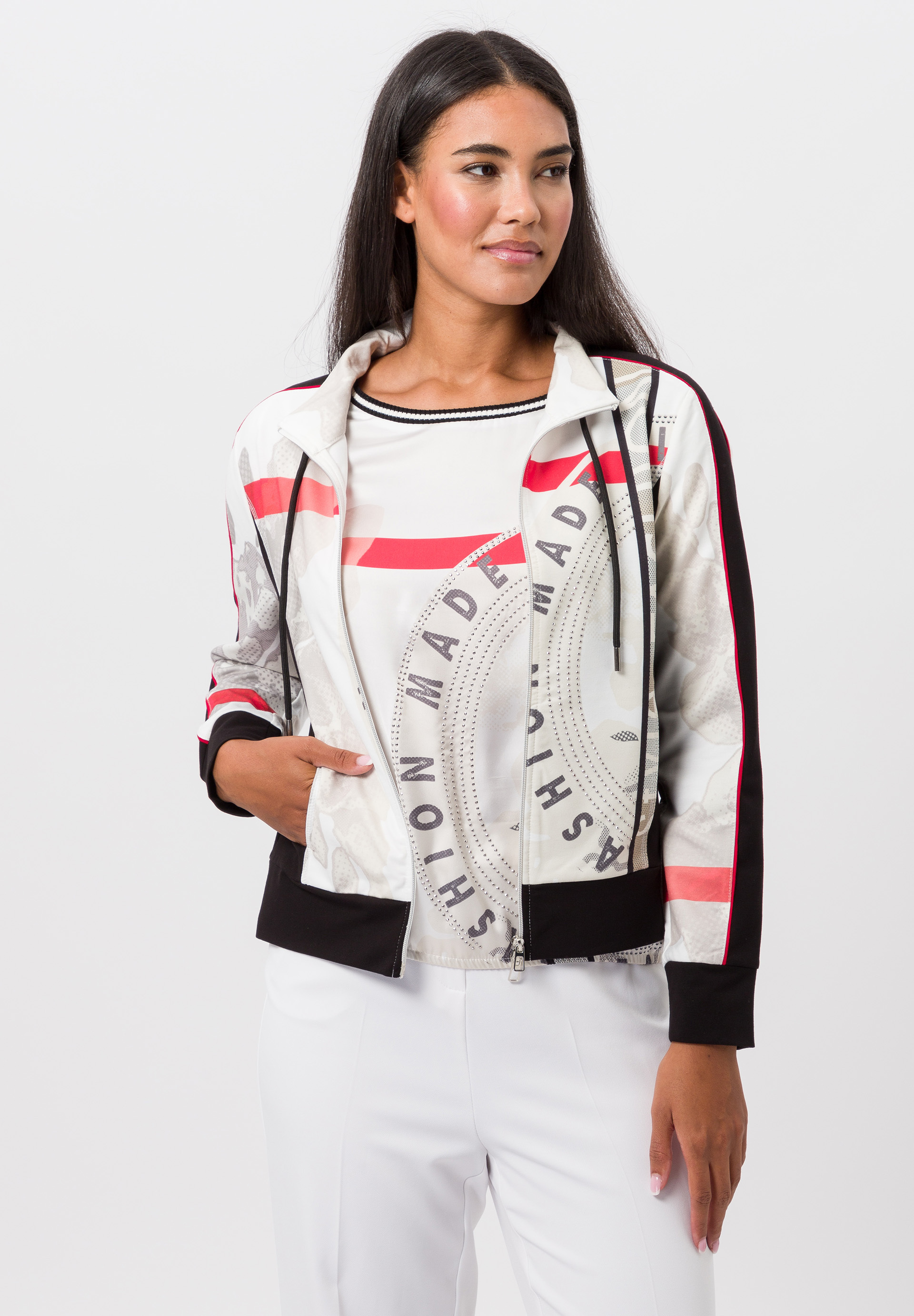 Leichtjacke mit Tunnelzug-Stehkragen - Produktbild 1