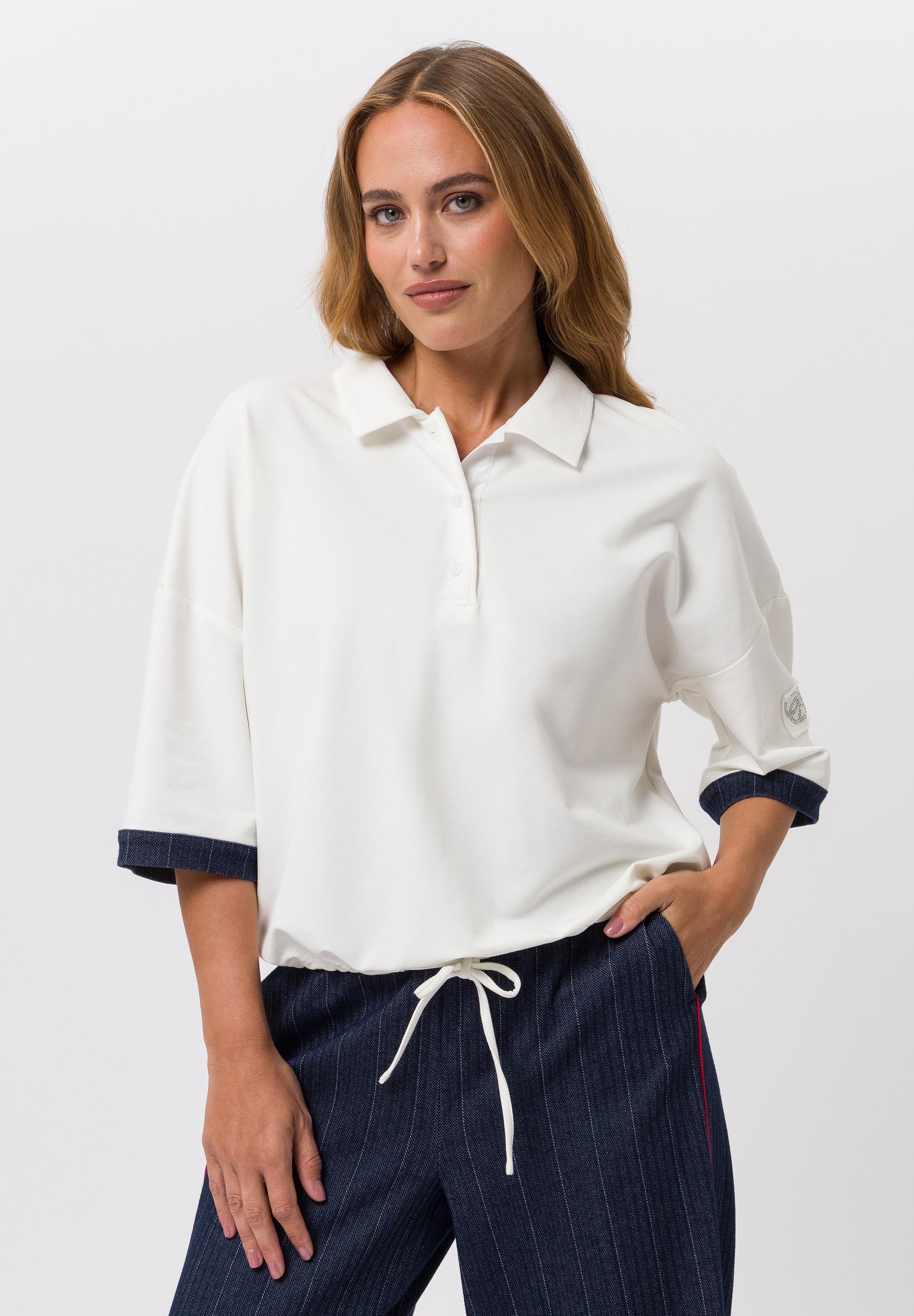 Polo shirt In a contrasting look - Product Image 1