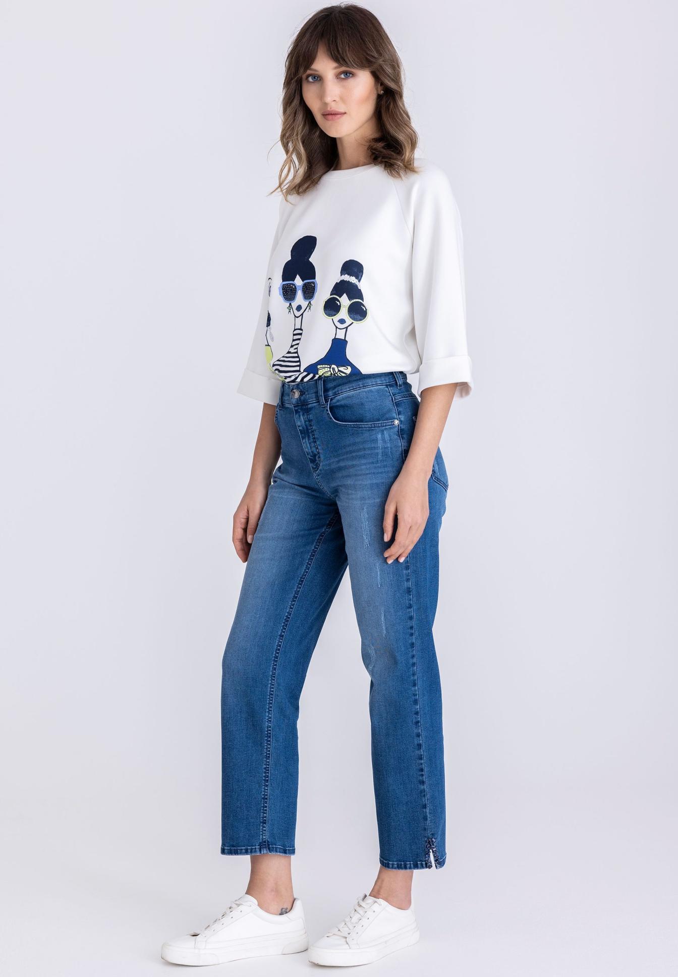 Cropped trousers with hem detail - Product Image 2