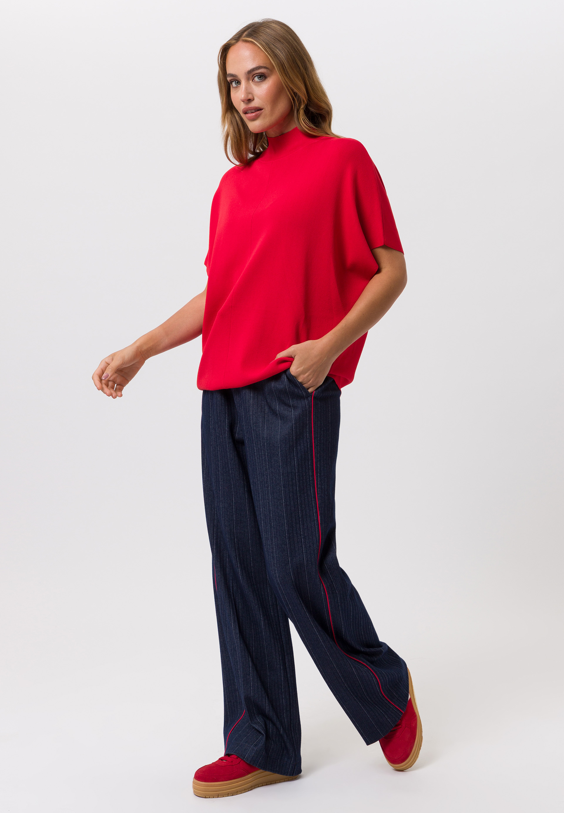 Strickshirt mit Stehkragen-Design - Produktbild 2