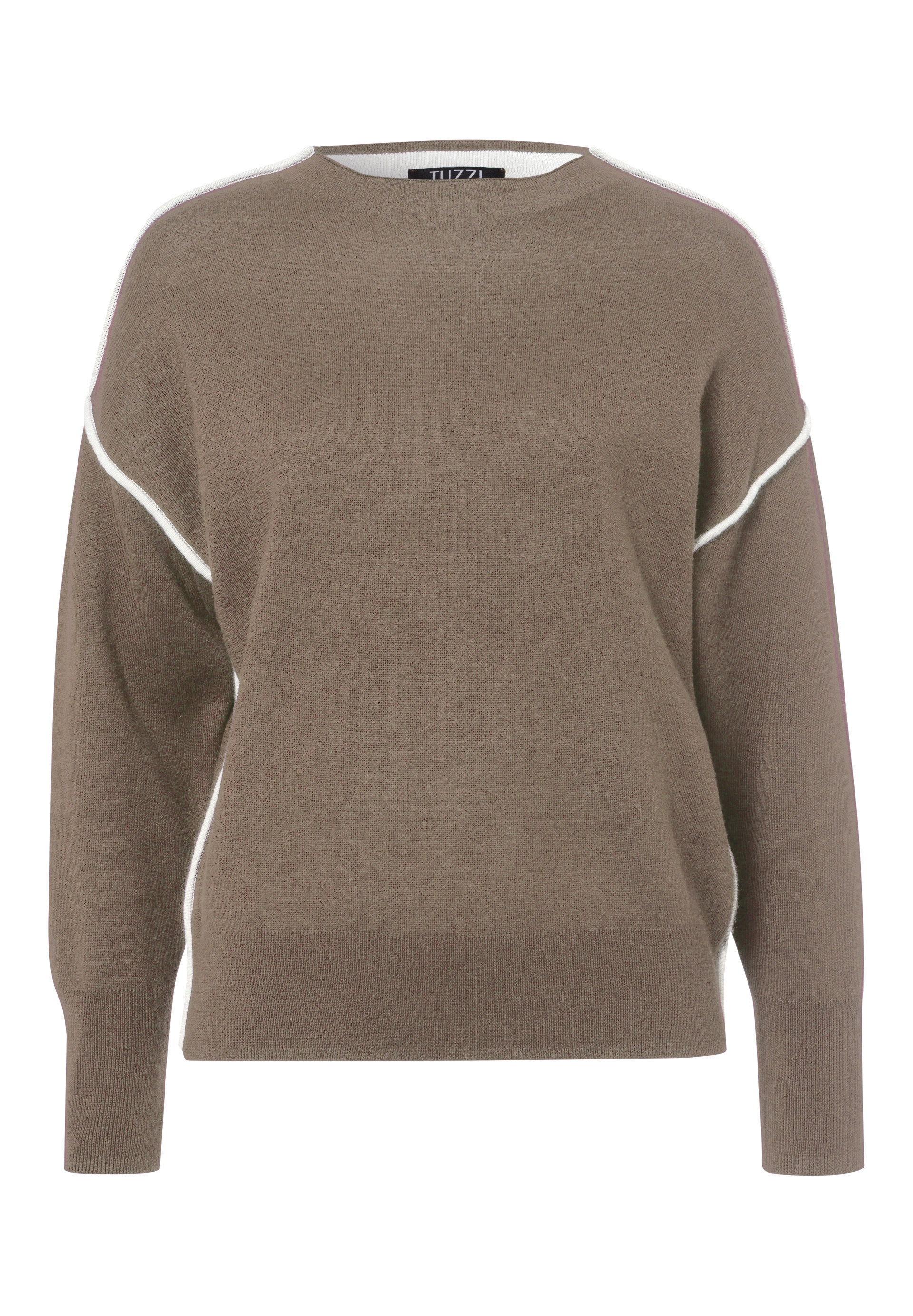 Strickpullover mit Kontraststreifen - Produktbild 1