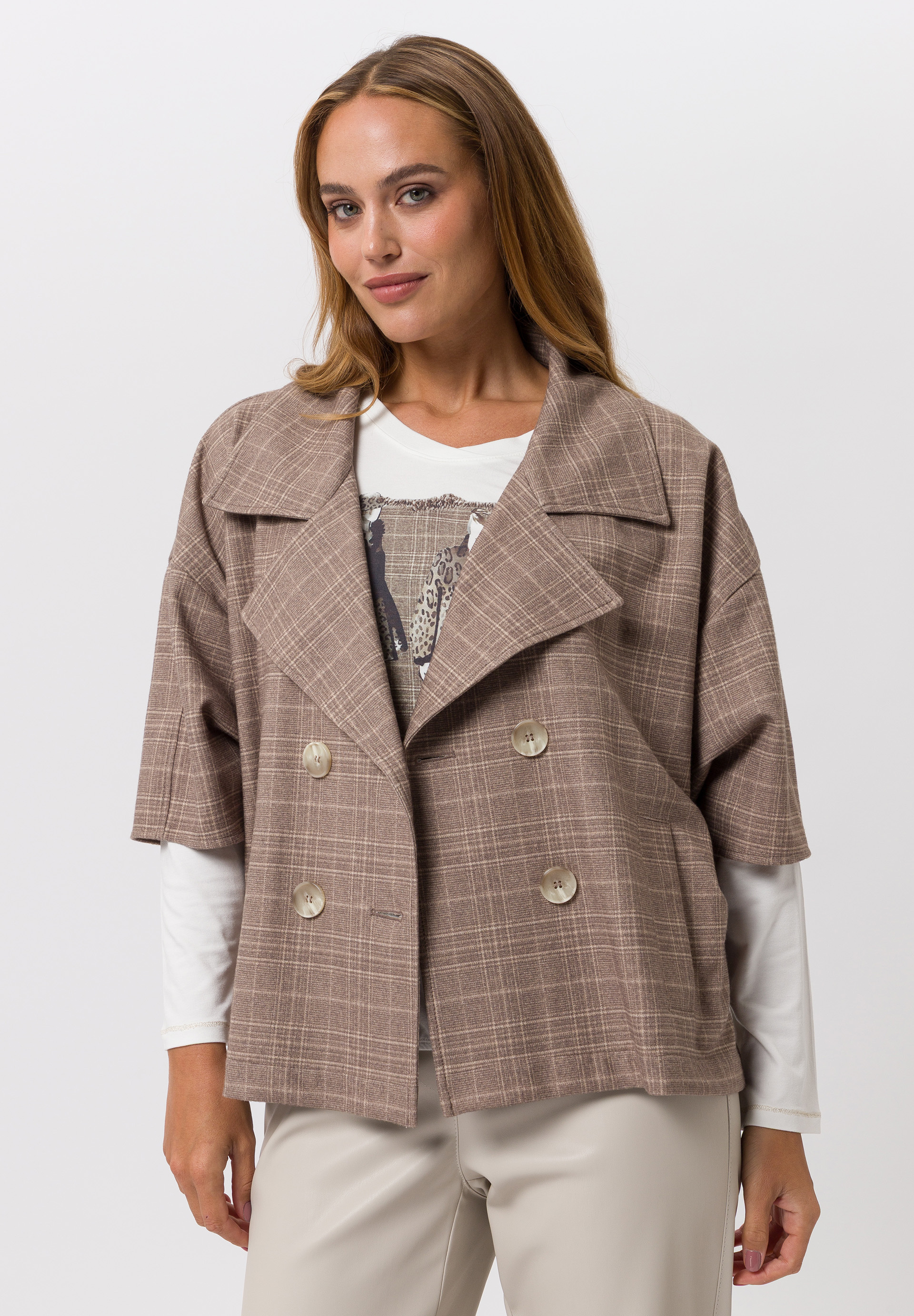 Jacke in kastiger Form - Produktbild 1