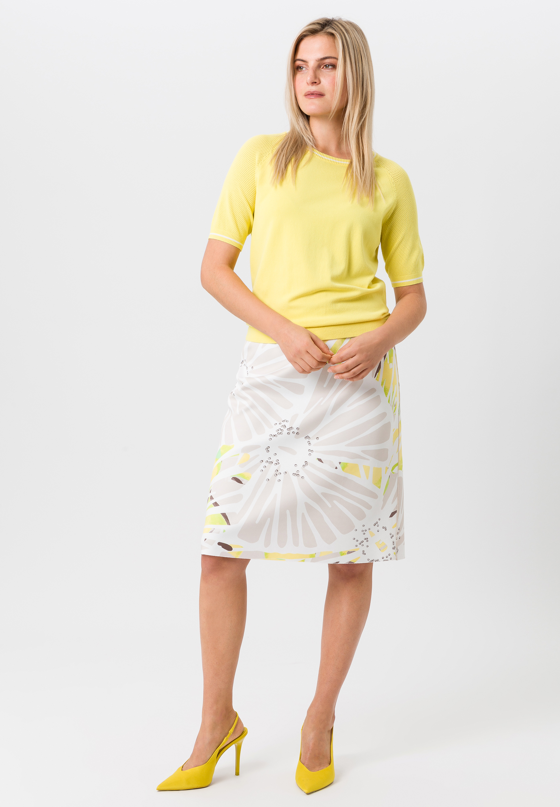 Strickshirt mit Netzärmeln Strickshirt mit Netzärmeln - Produktbild 2