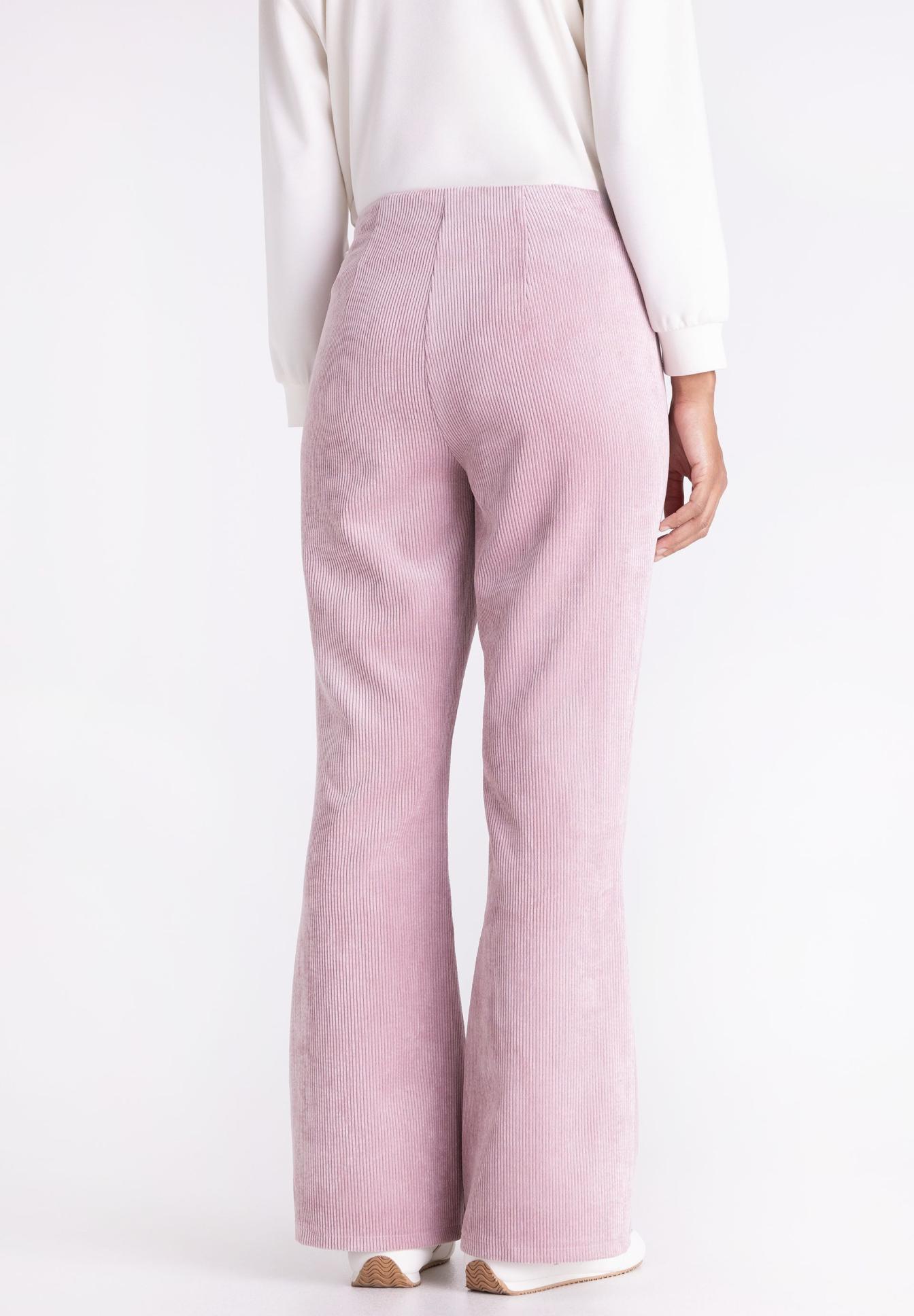 corduroy, Hose, Pink, Weite Bein, hoher Bund, Hose, Corduroy, Rosa, Weite Bein, Hoher Bund, corduroy, pink, Hose, weite Beinweite, hoher Bund