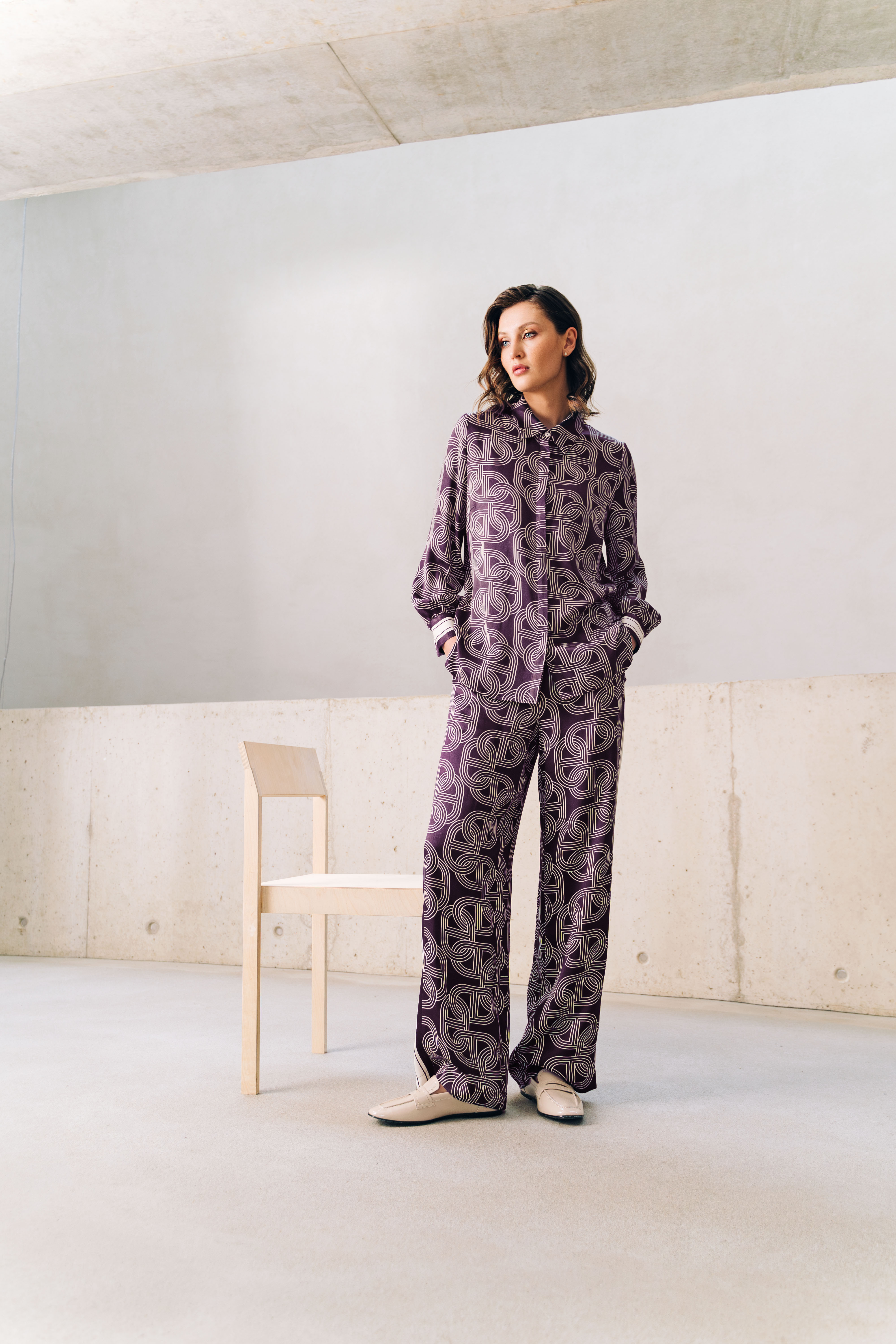 Pyjama, Formelle Kleidung, Anzug, Langarm, Stehend