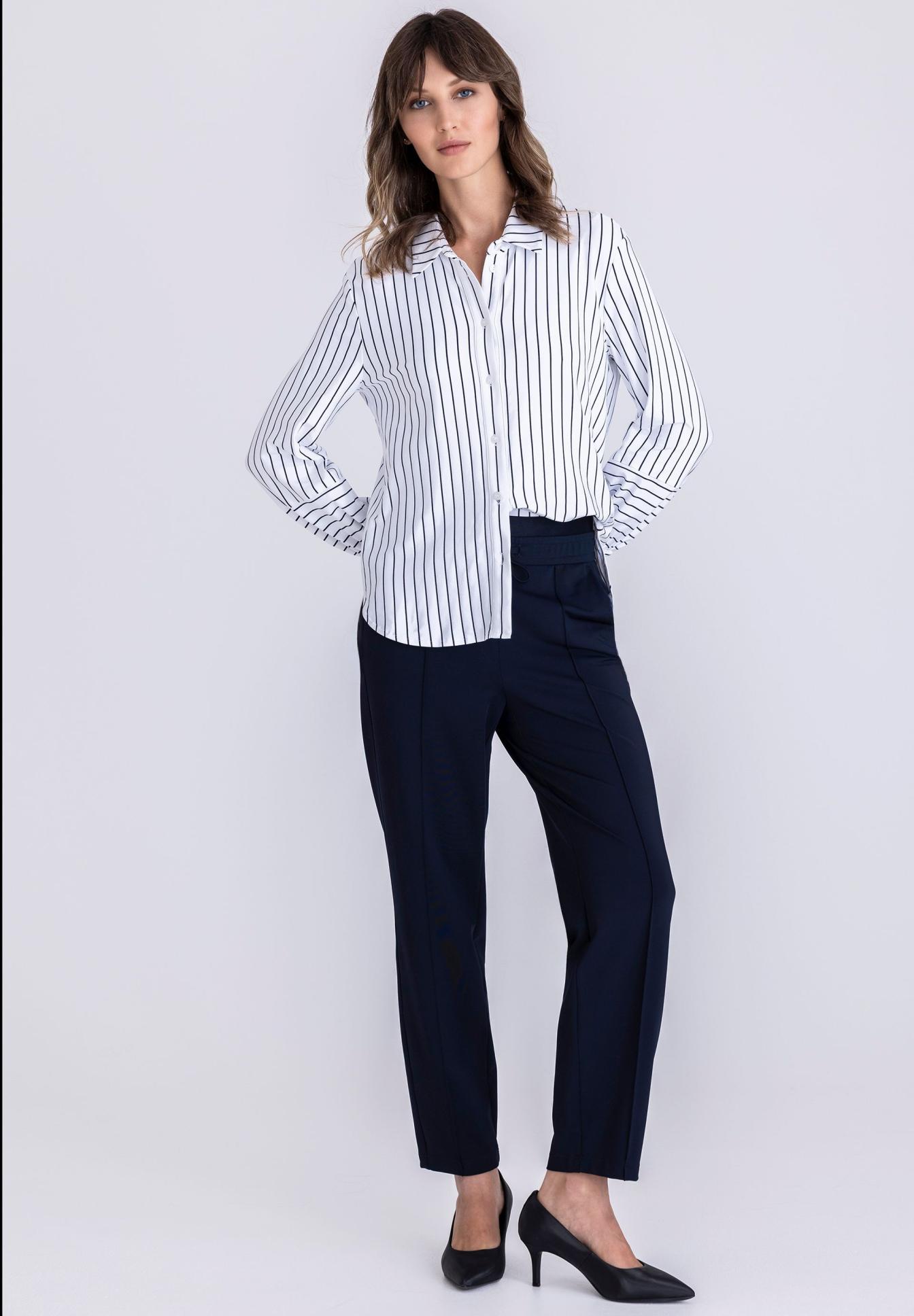 Bluse mit abgesetzten Manschetten - Produktbild 2