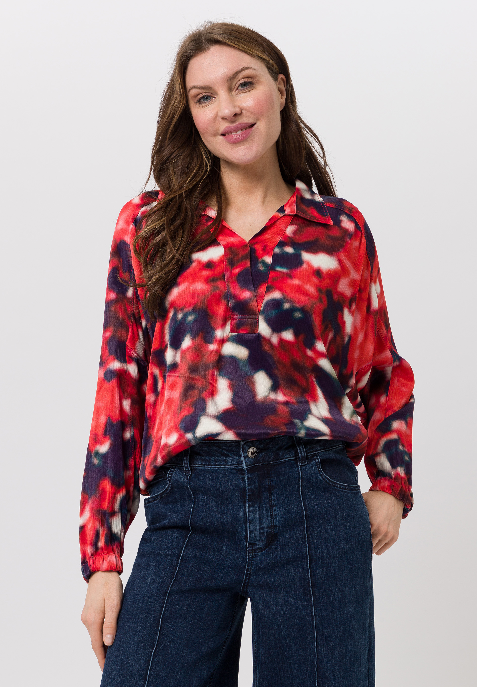 Bluse mit elastischem Saum - Produktbild 1