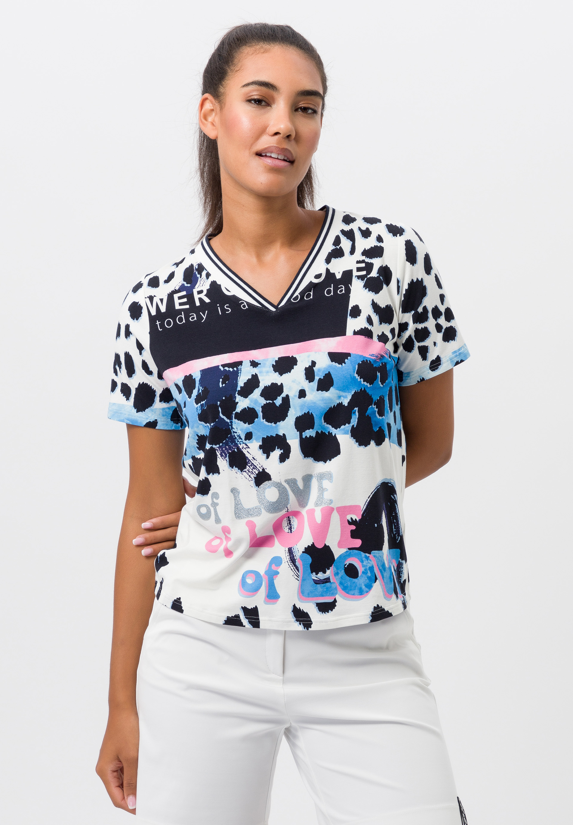 Shirt mit glitzerndem Alloverprint - Produktbild 1