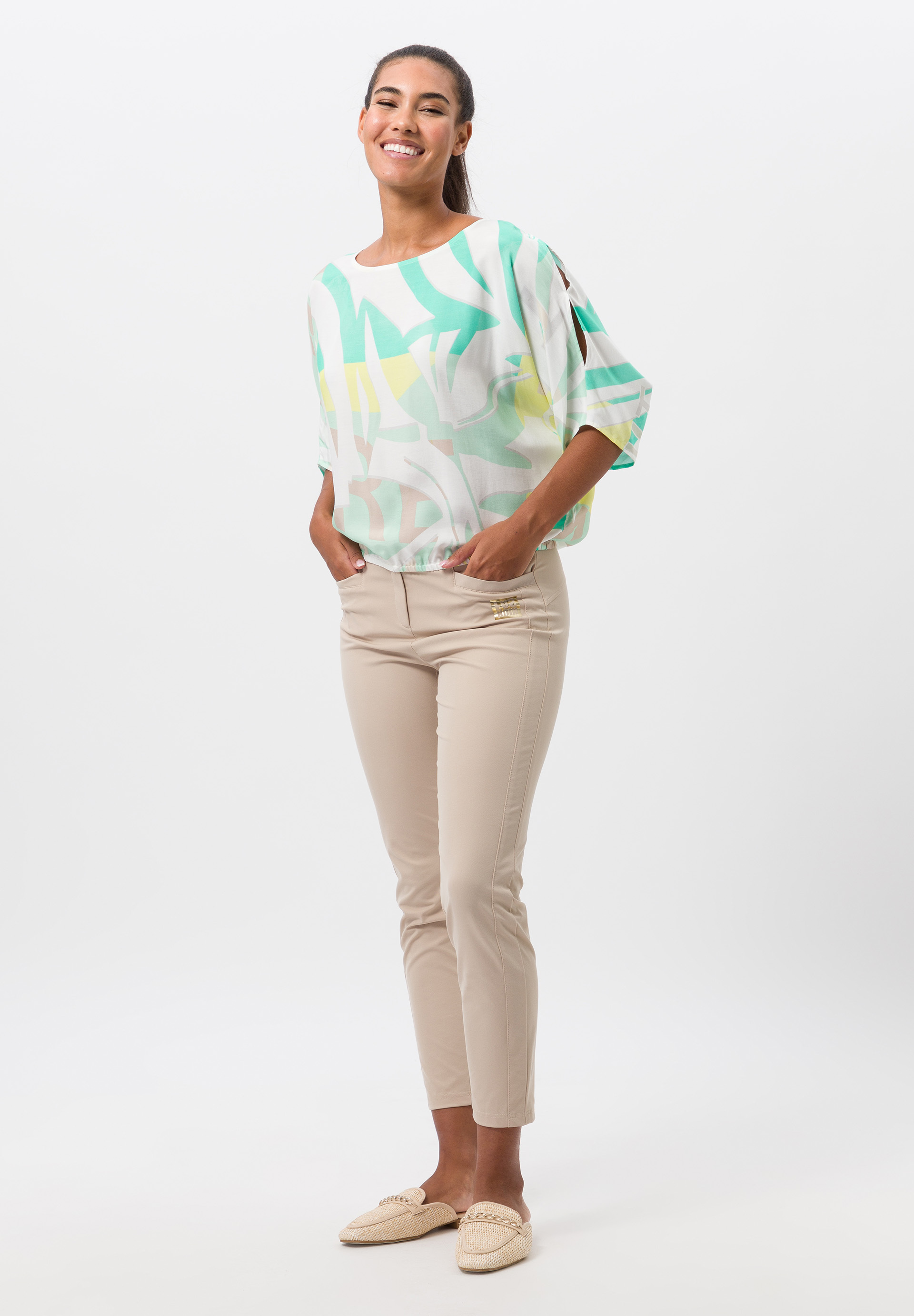 Kimonobluse mit raffinierten Cut-Outs - Produktbild 2
