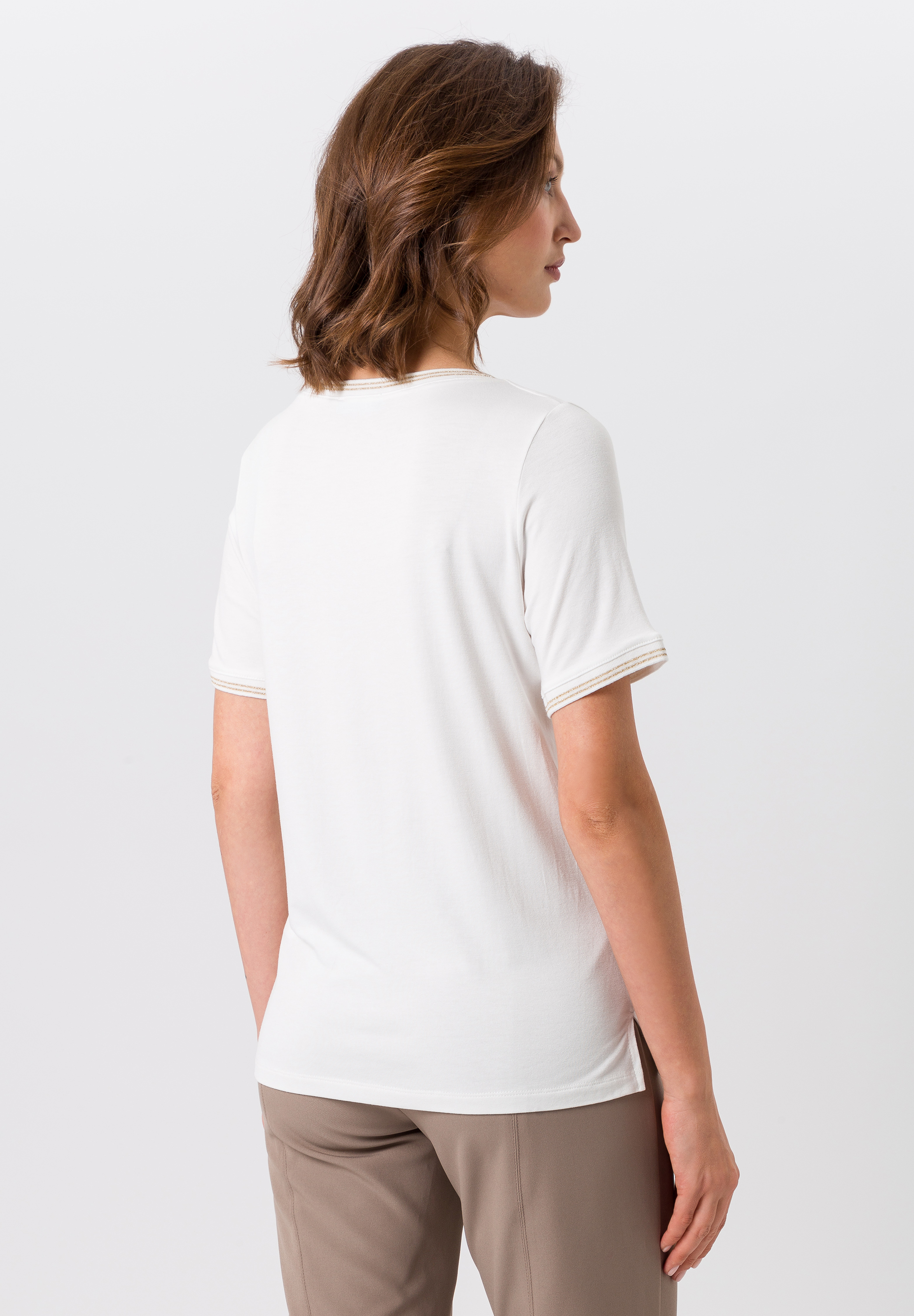 Kurzarmshirt mit dezentem Print - Bild 2