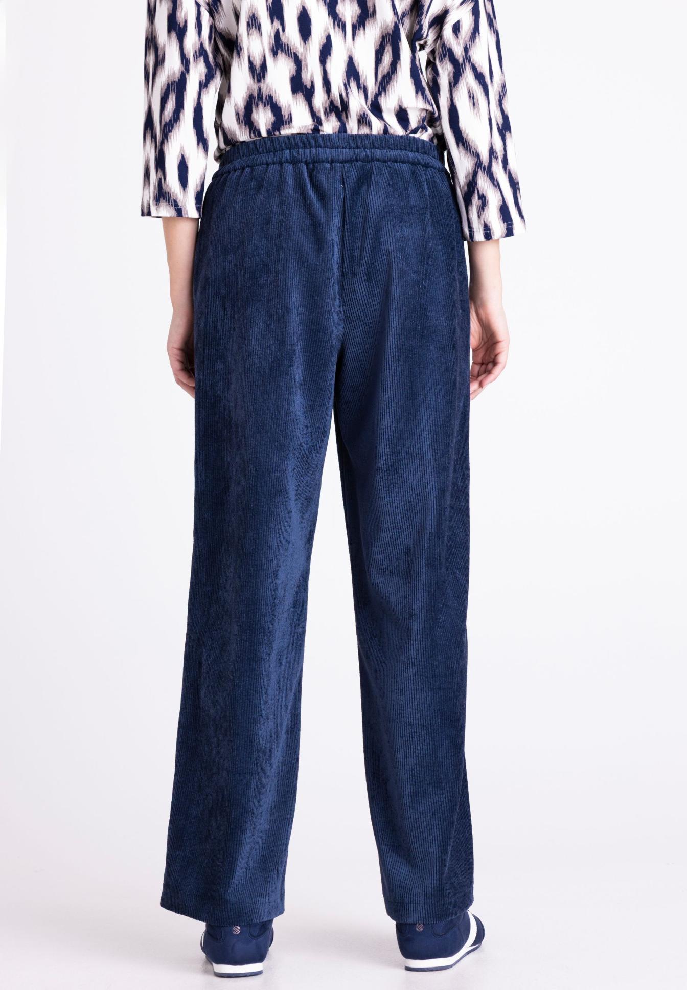 corduroy, hosen, weite-beine, marineblau, elastischer- waistband, Corduroy, Hose, Weit geschnitten, Navy, Elastischer Bund, corduroy, hosen, blau, weite-leg, elastischer-taschenkant