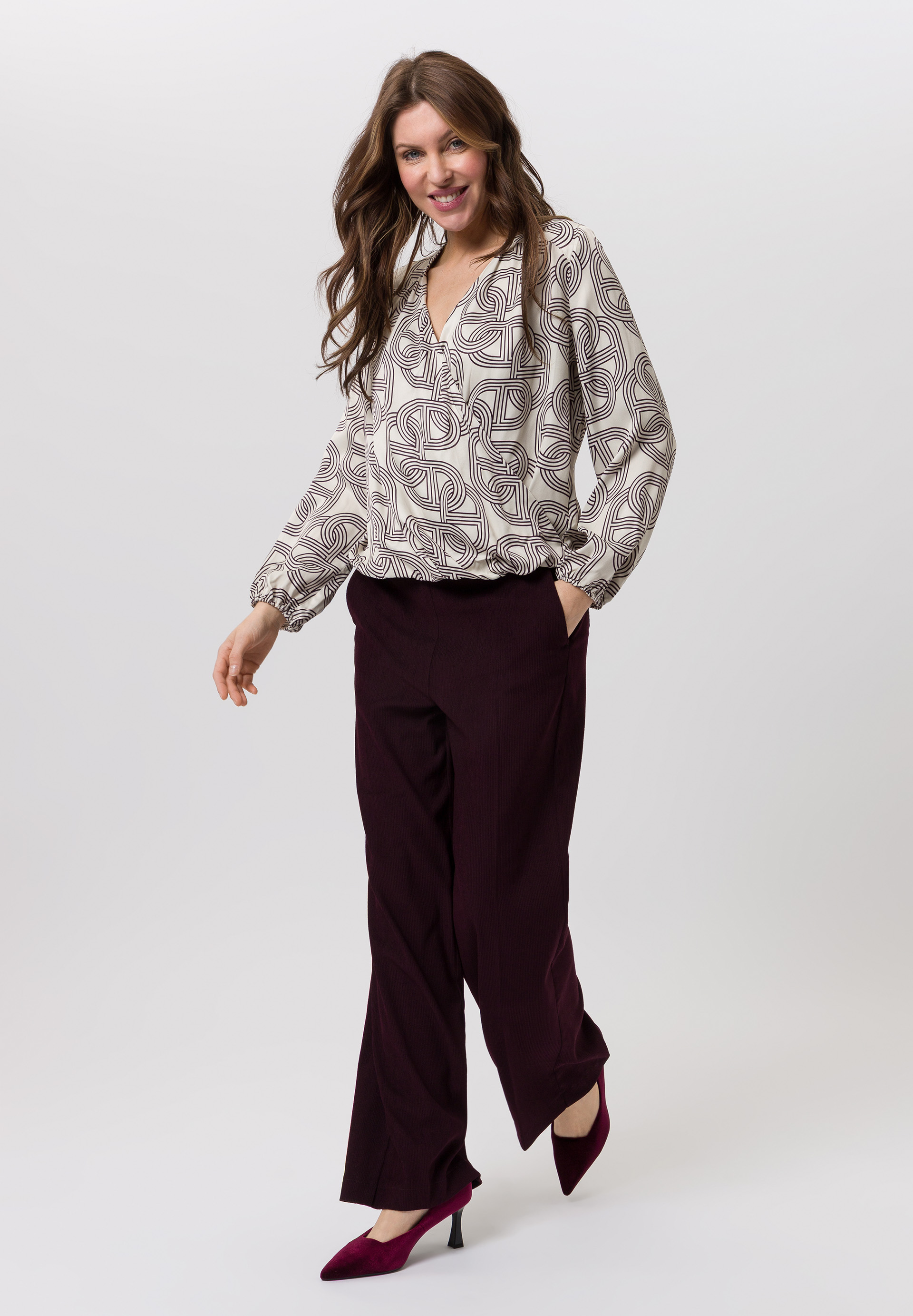 Bluse, Langarm, Hosen, Person, Frau