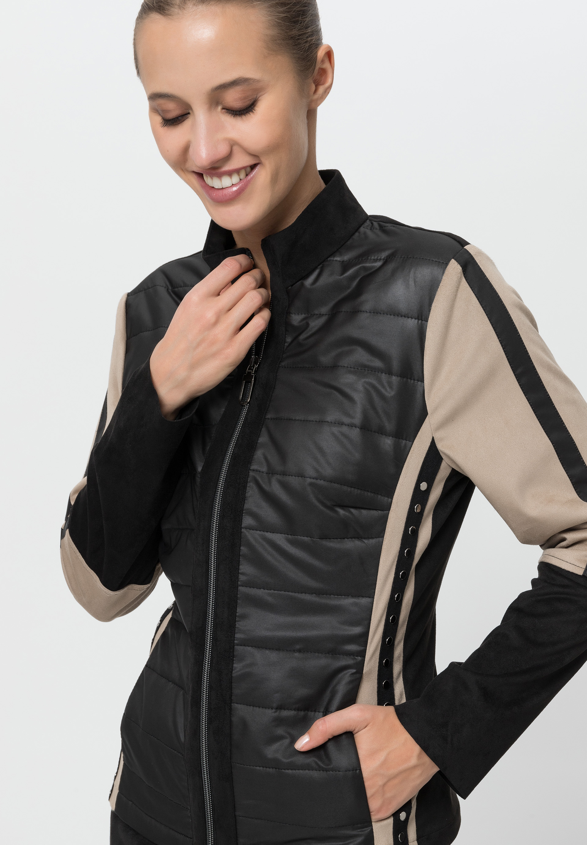 Faux leather jacket in contrasting design - Bild 4 Bekleidung, Mantel, Jacke, Weste, Langarm, Bekleidung, Mantel, Jacke, Weste, Langarm, Bekleidung, Mantel, Jacke, Weste, Langarm, Bekleidung, Mantel, Jacke, Weste, Langarm, Bekleidung, Mantel, Jacke, Weste, Langarm