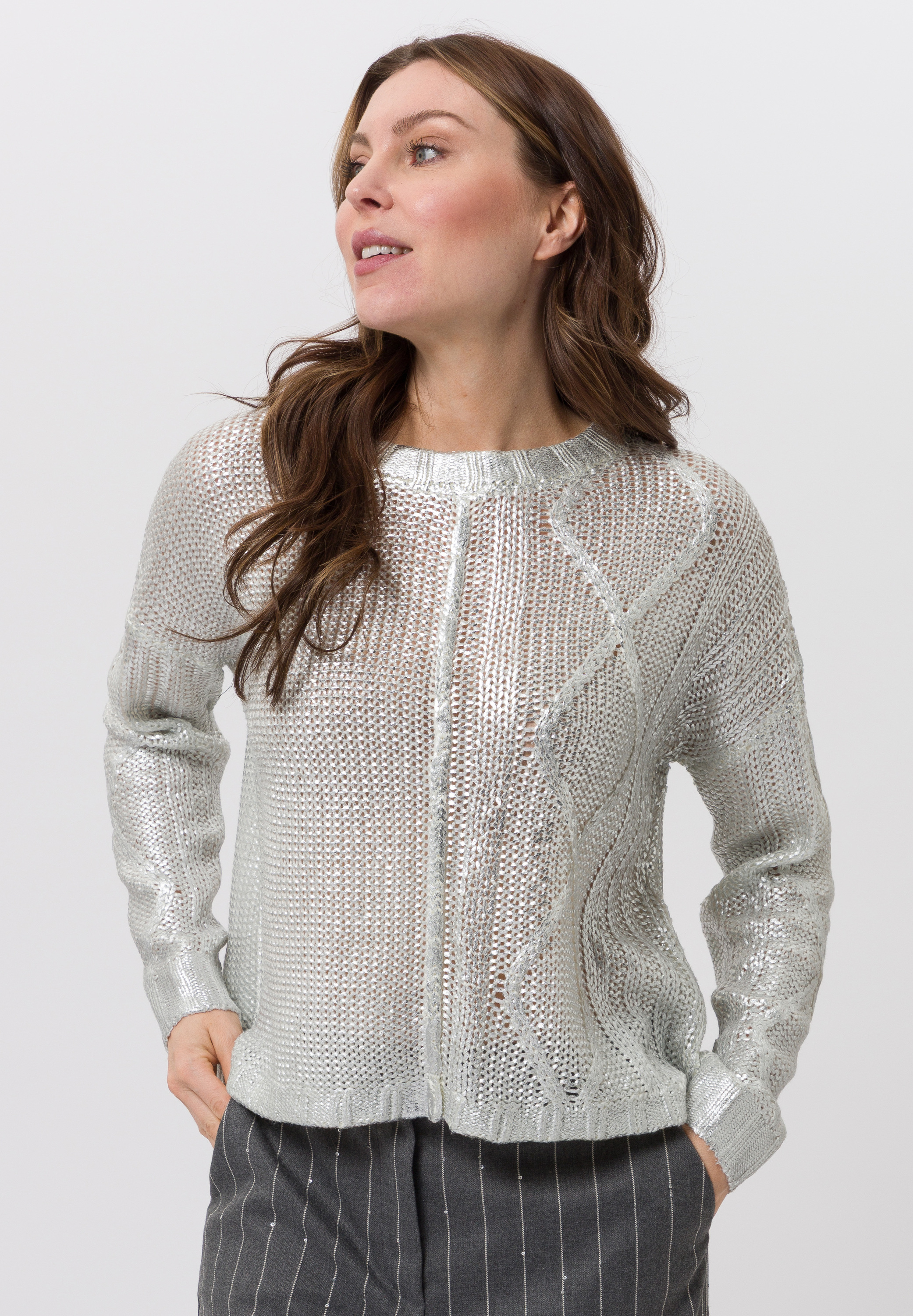 Pullover mit Metallic-Effekt Pullover mit Metallic-Effekt - Produktbild 1
