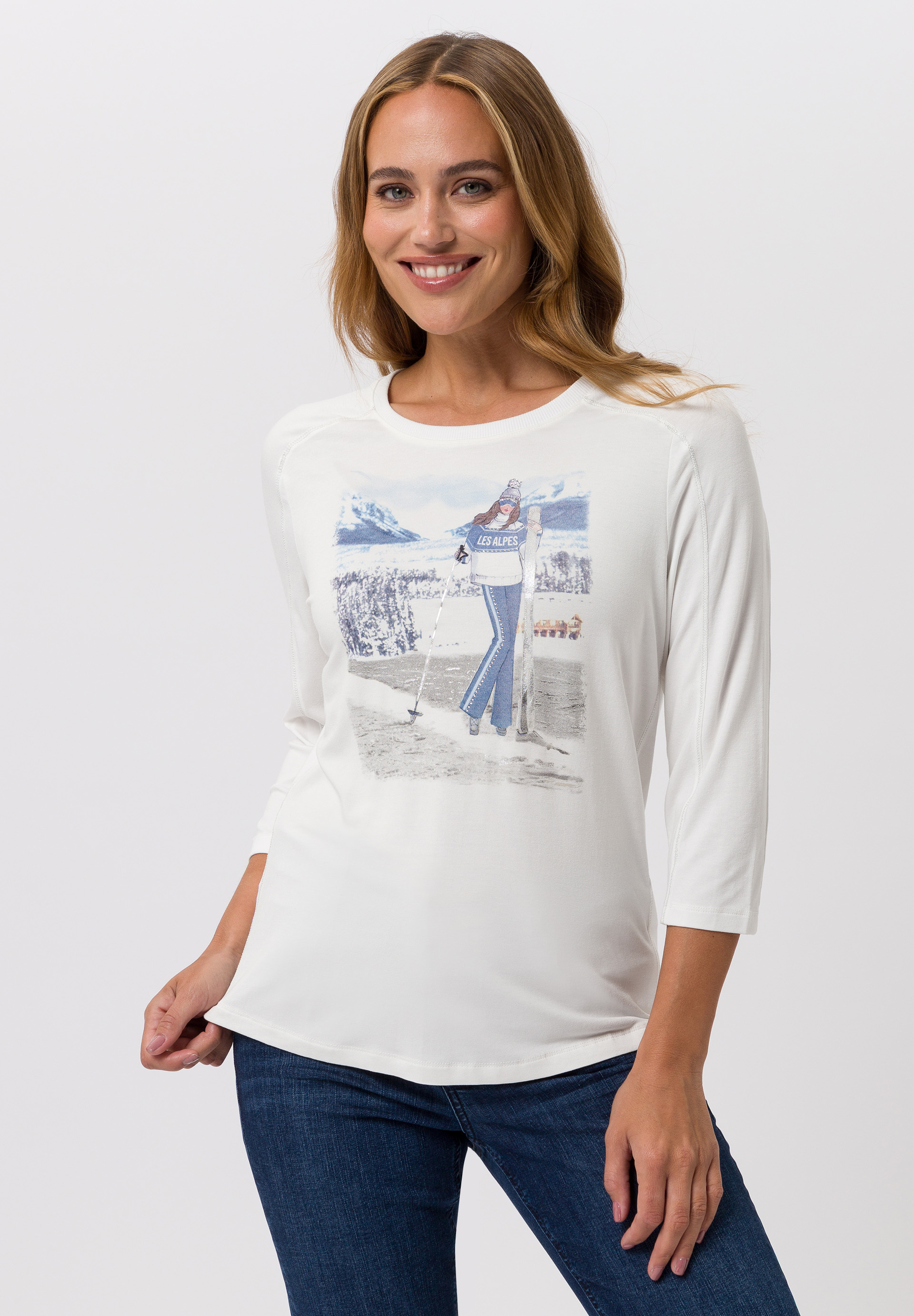 Shirt mit Ski-Motivprint - Produktbild 1