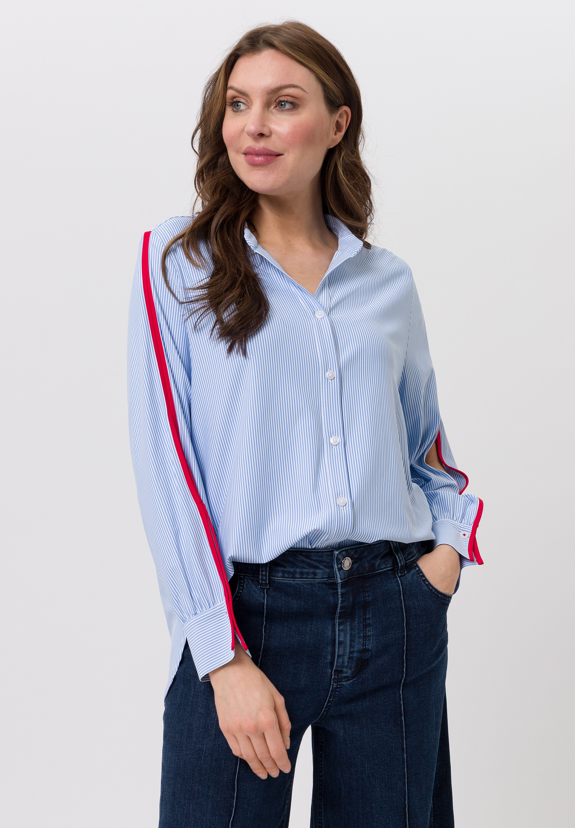 Bluse mit Kontraststreifen - Produktbild 1