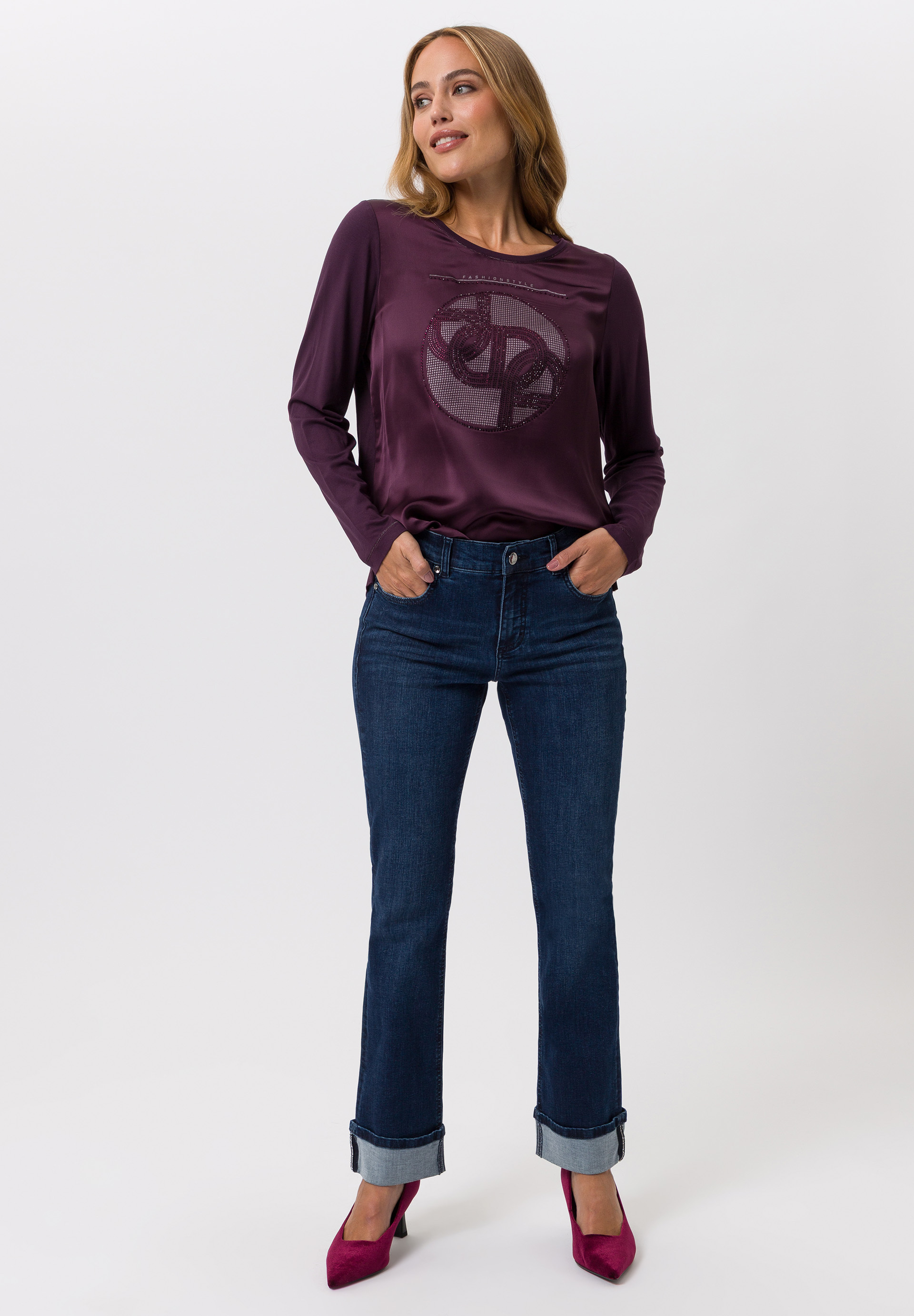 Shirt mit schimmernder Front - Produktbild 2
