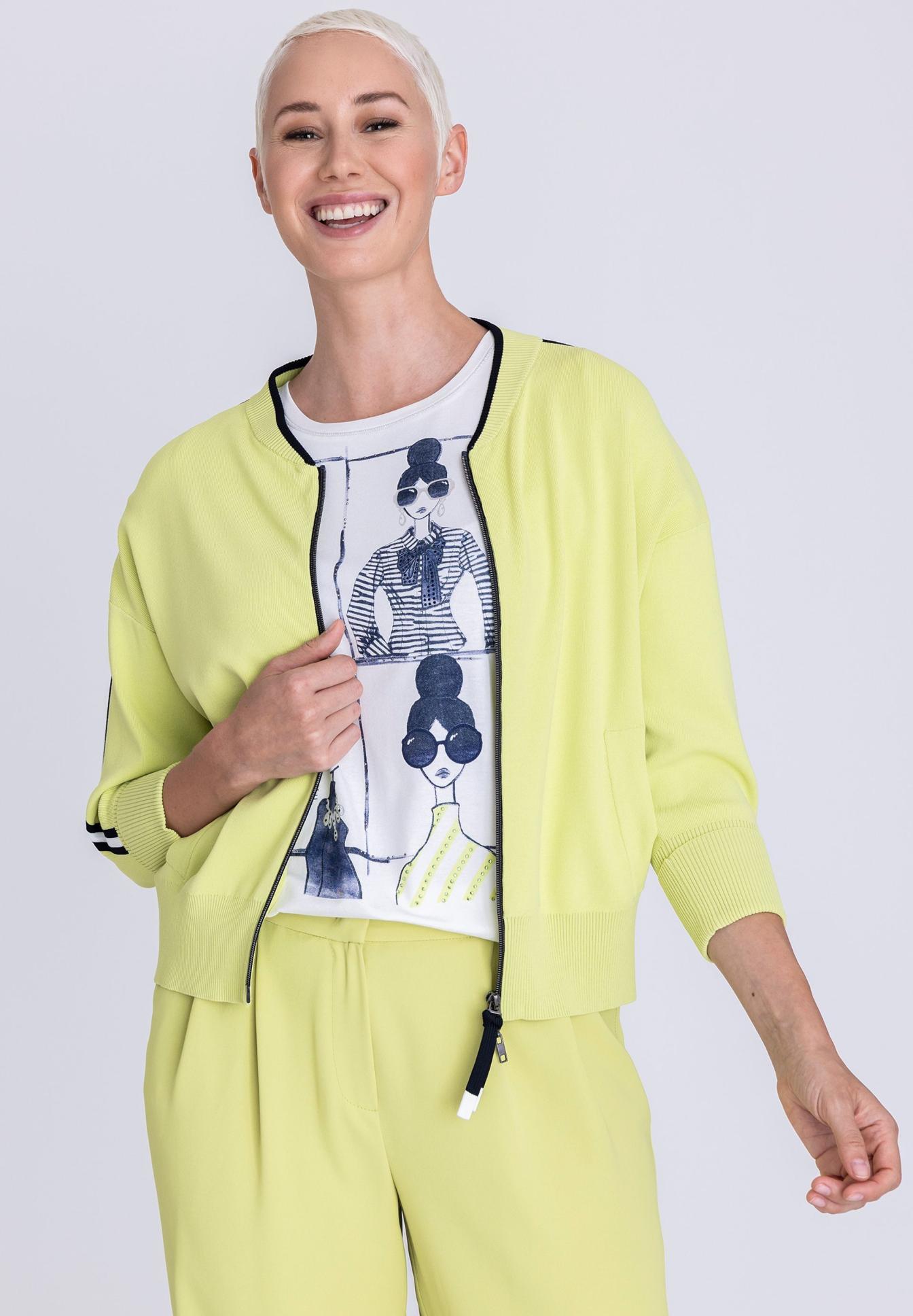 Strickjacke mit Kontraststreifen - Produktbild 1