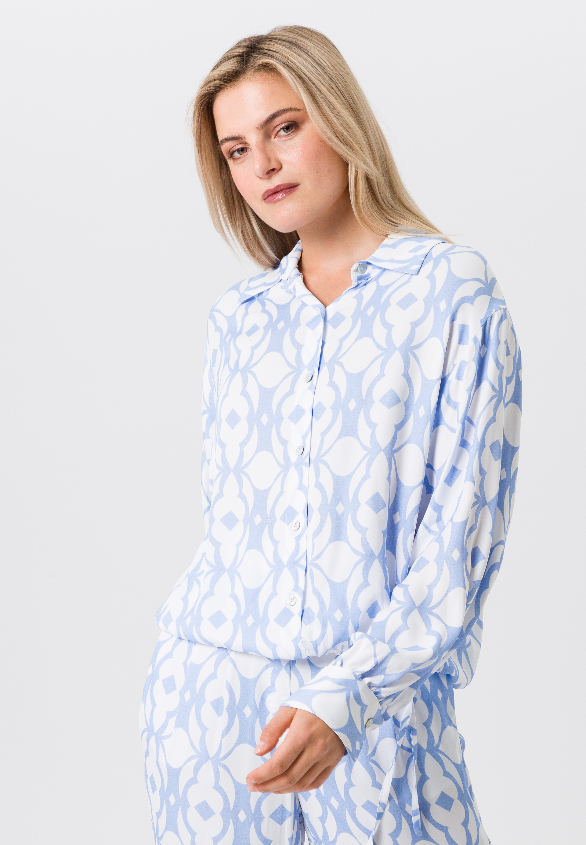Blouse with drawstring hem - Bild 1 Blouse with drawstring hem - Bild 1