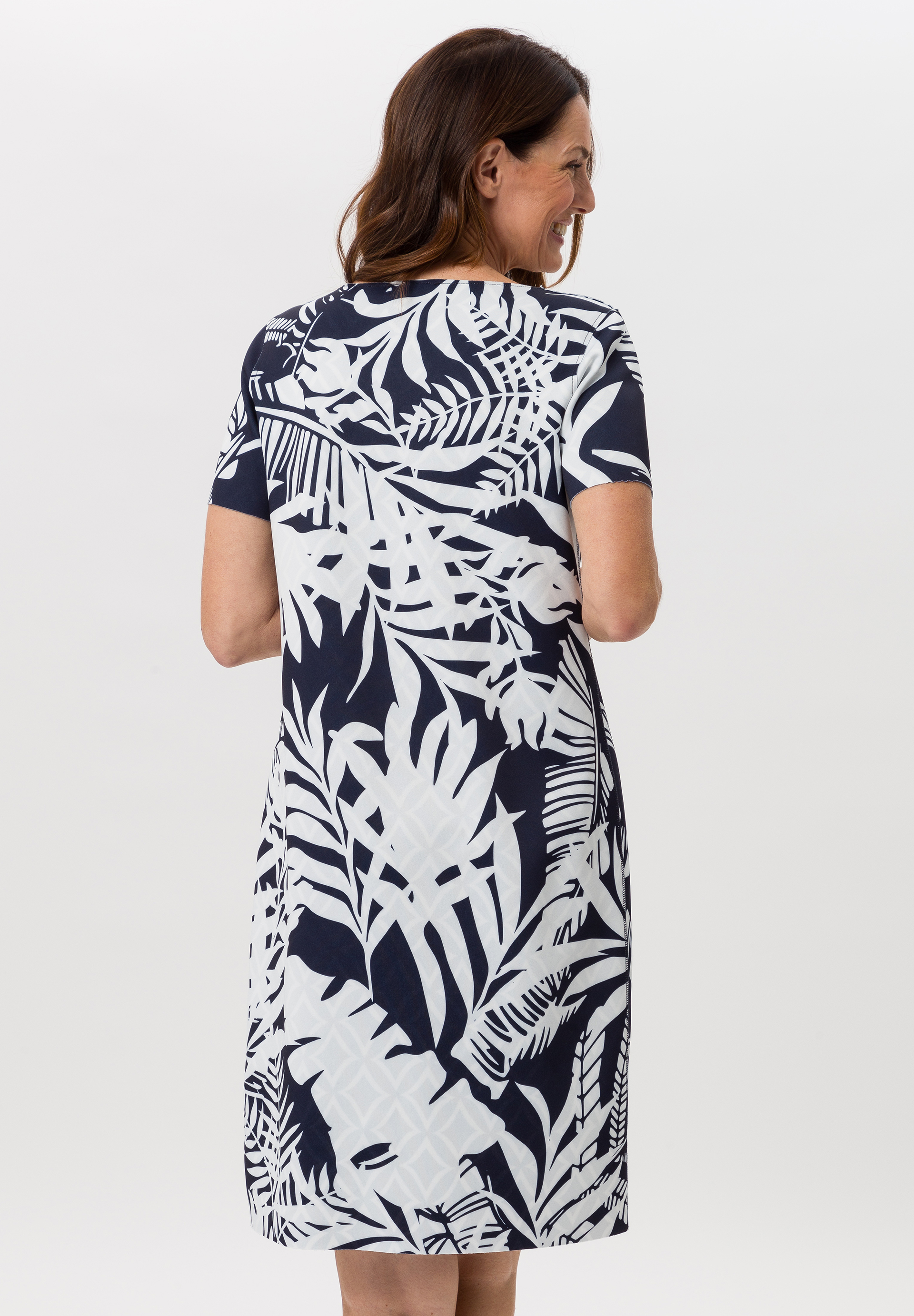 Wendekleid mit tropischem Blätterprint - Produktbild 2
