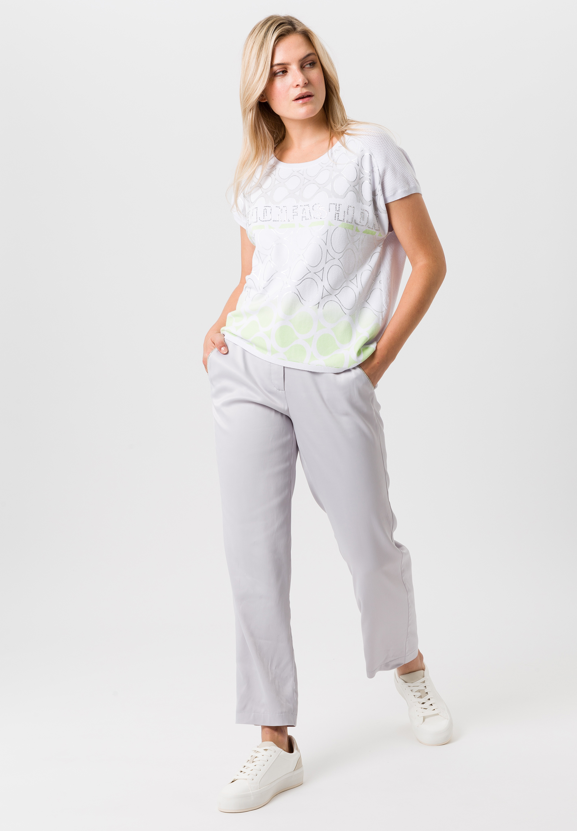 Strickshirt mit glitzerndem Print - Bild 3