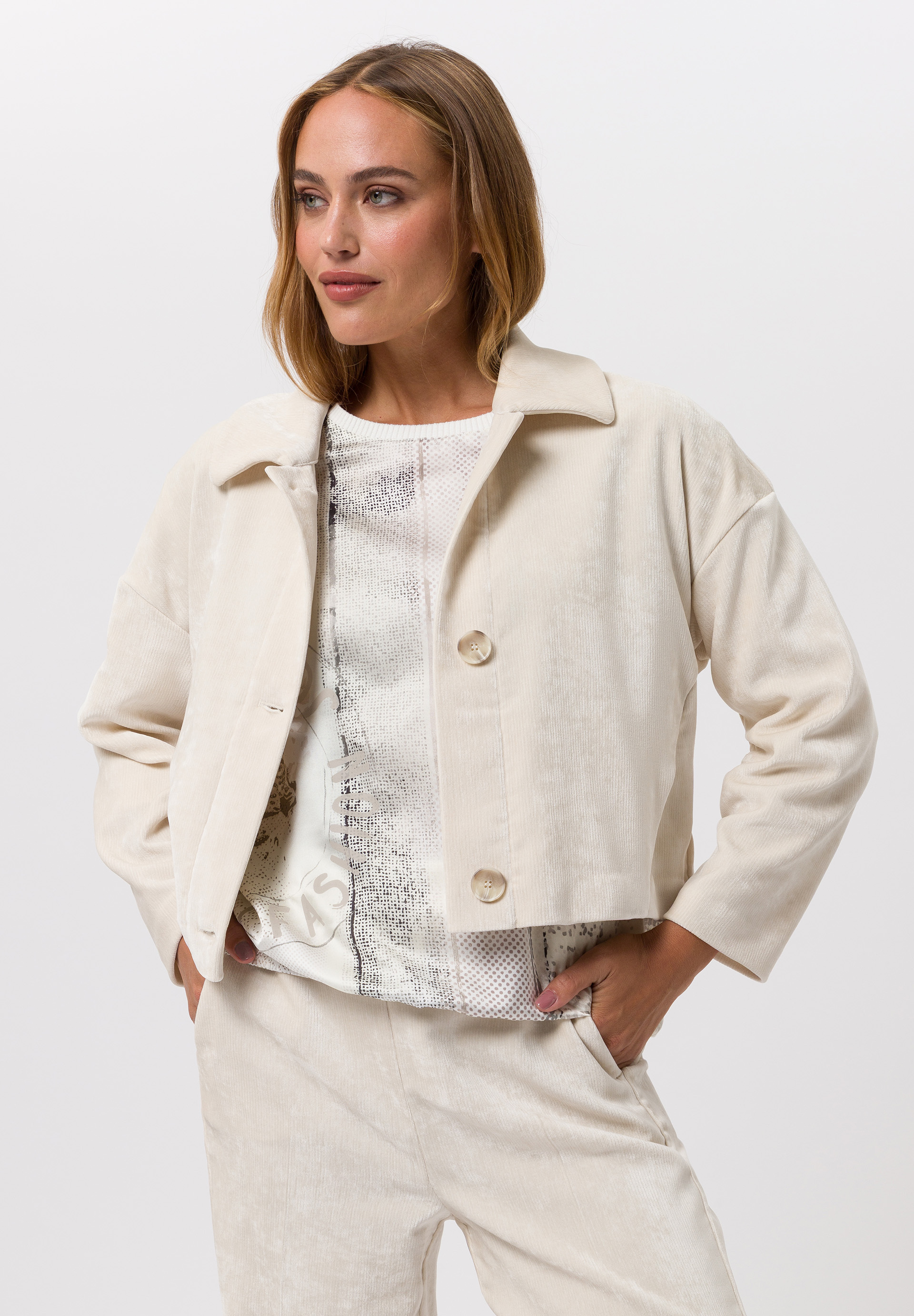 Jacke mit elastischem Saum - Produktbild 1
