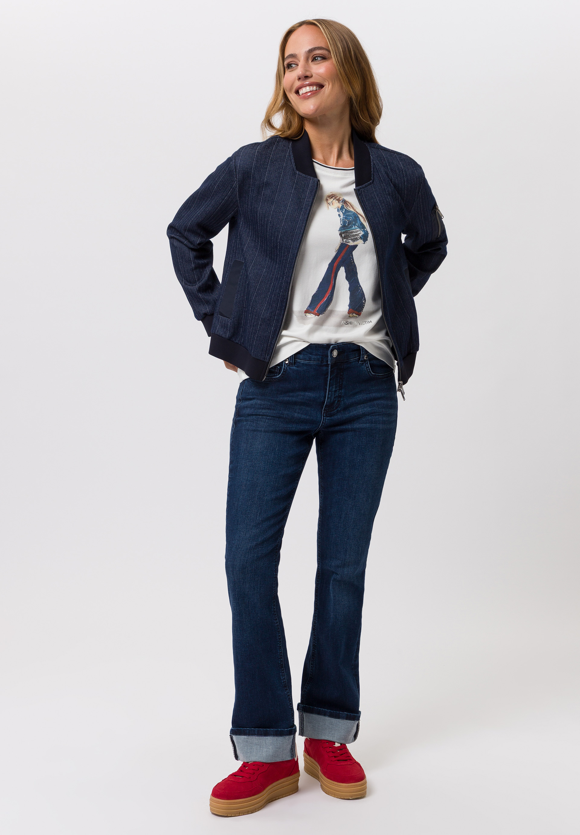 Jacke mit Strukturmuster - Bild 3