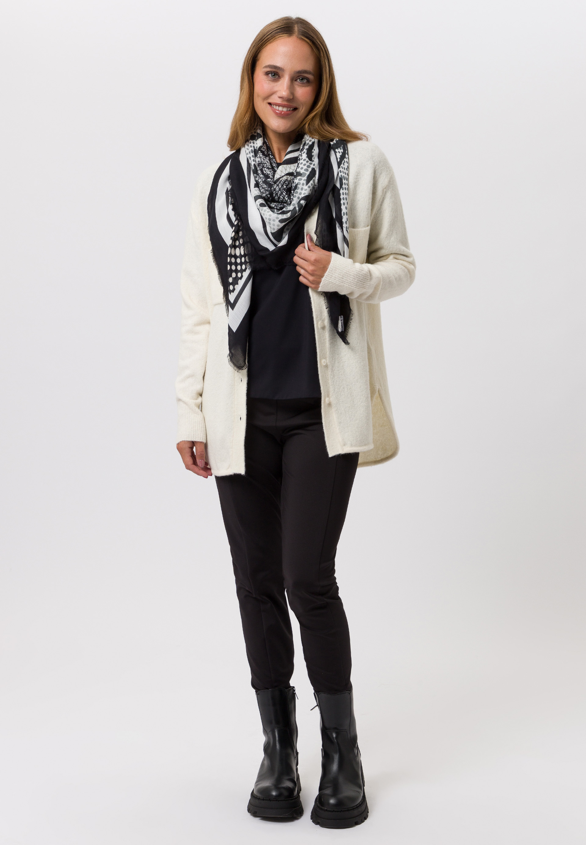 Cardigan With back stripe detail - Product Image 2