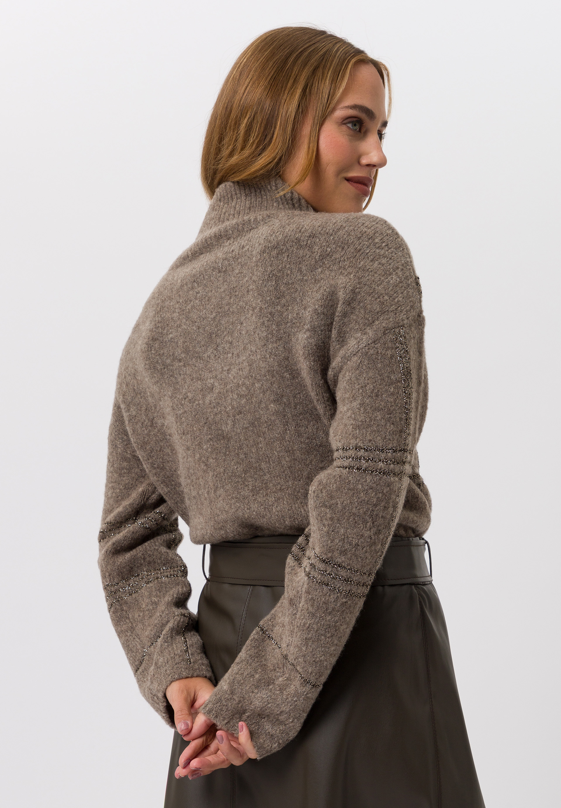 Pullover mit Strukturkaro - Bild 2 Erwachsener, Weiblich, Person, Frau, Pullover