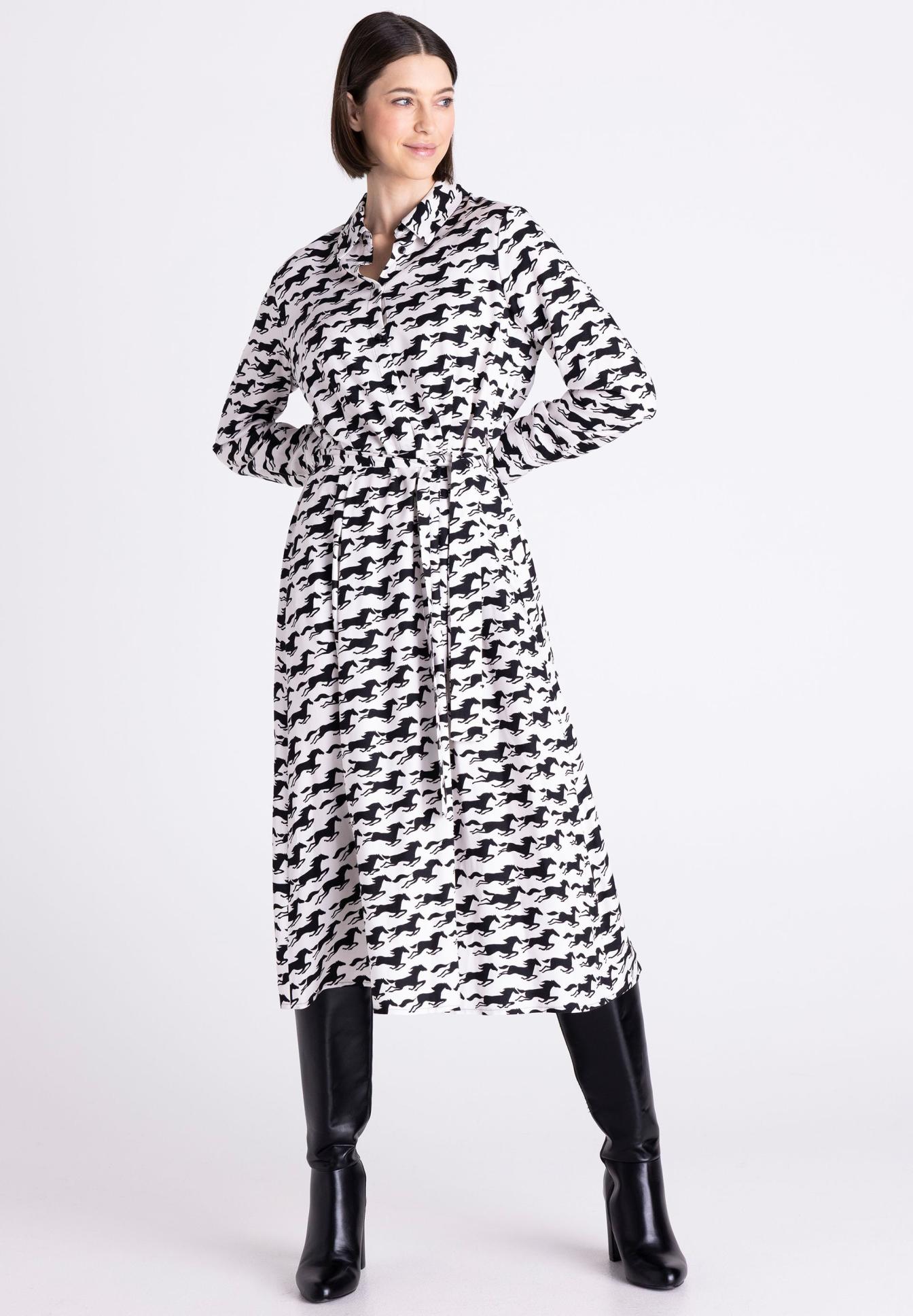 Kleid mit Bindegürtel - Produktbild 1