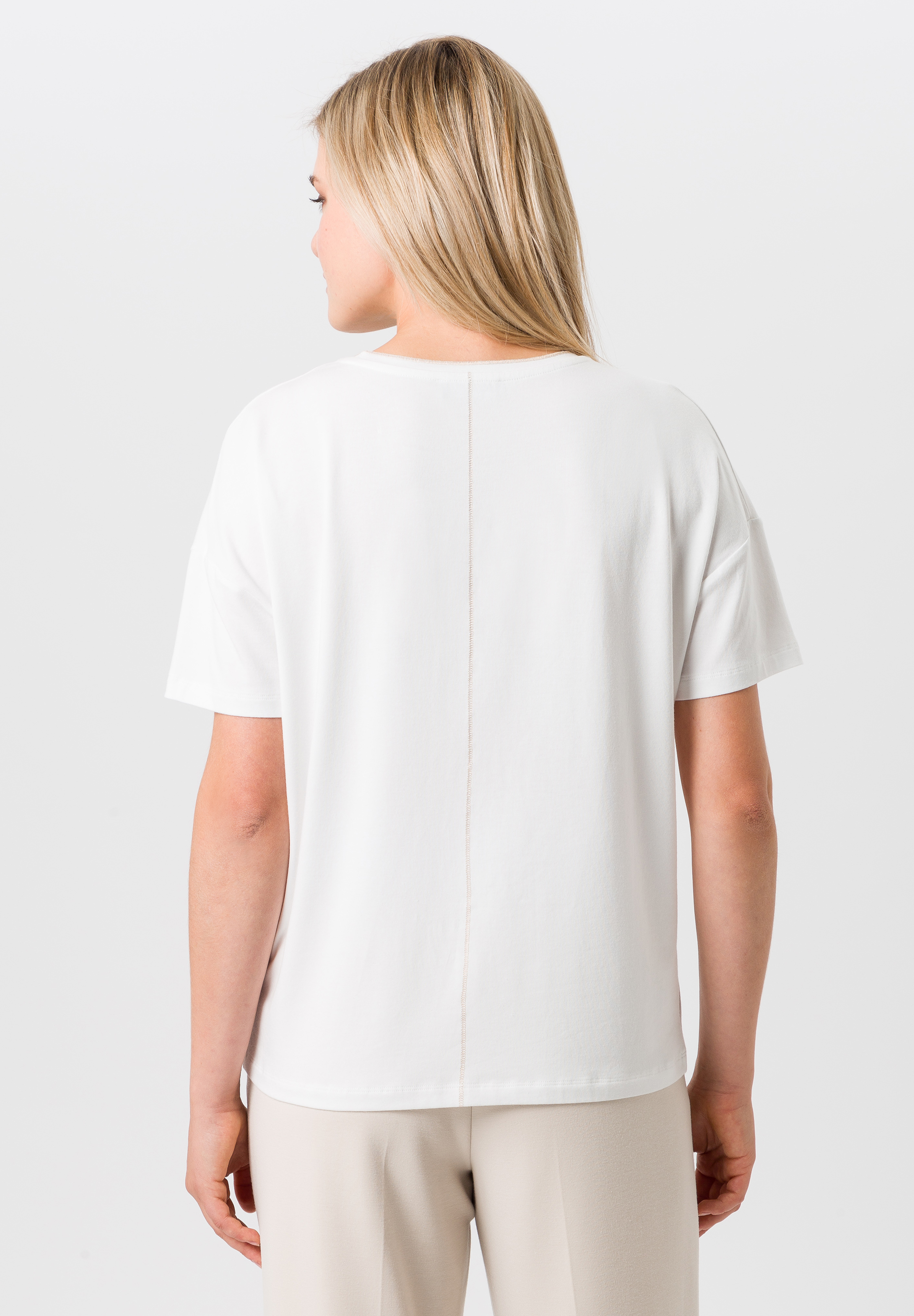 Kurzarmshirt mit elegantem Print - Bild 2