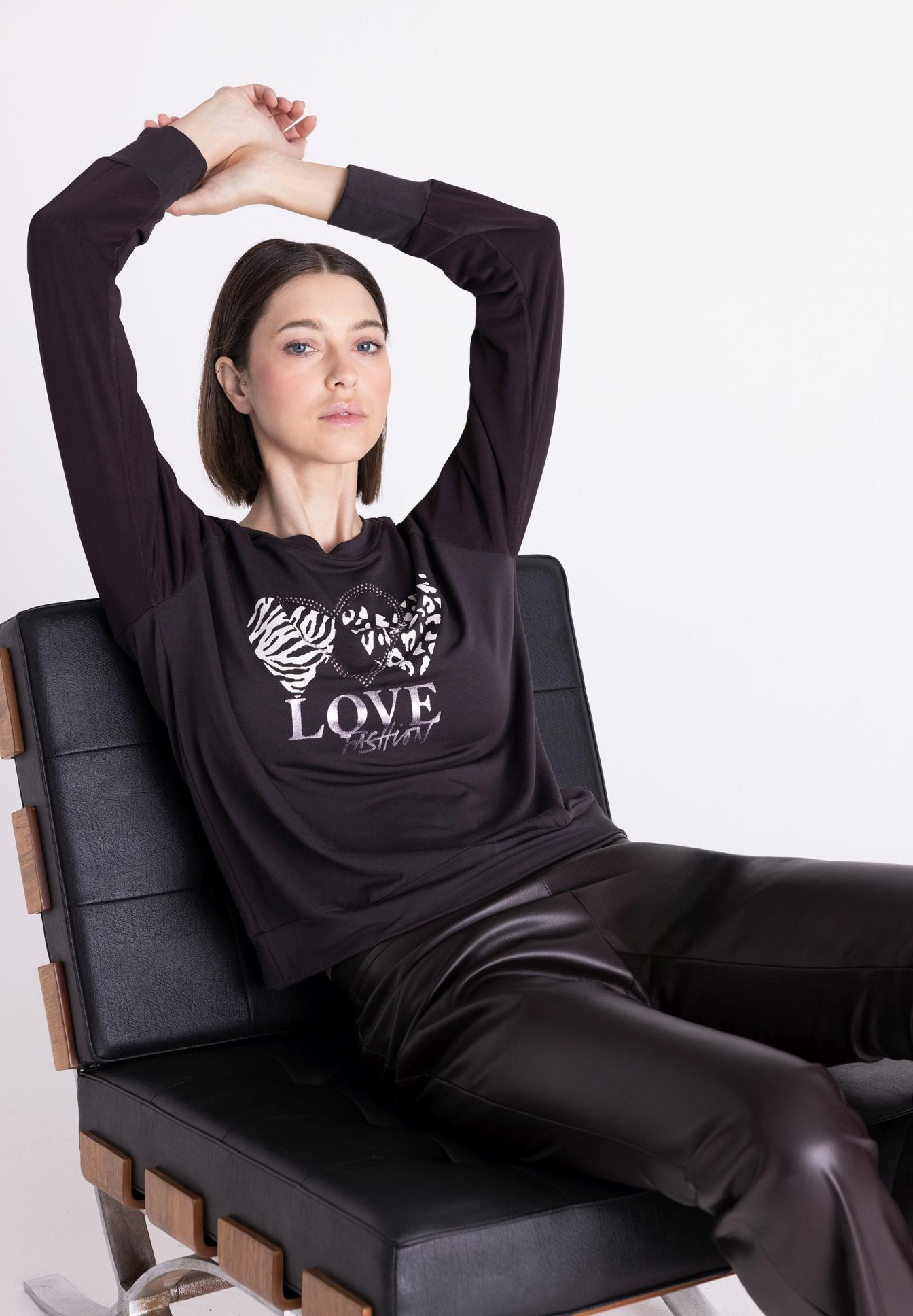 Shirt mit Strasssteinen - Produktbild 1