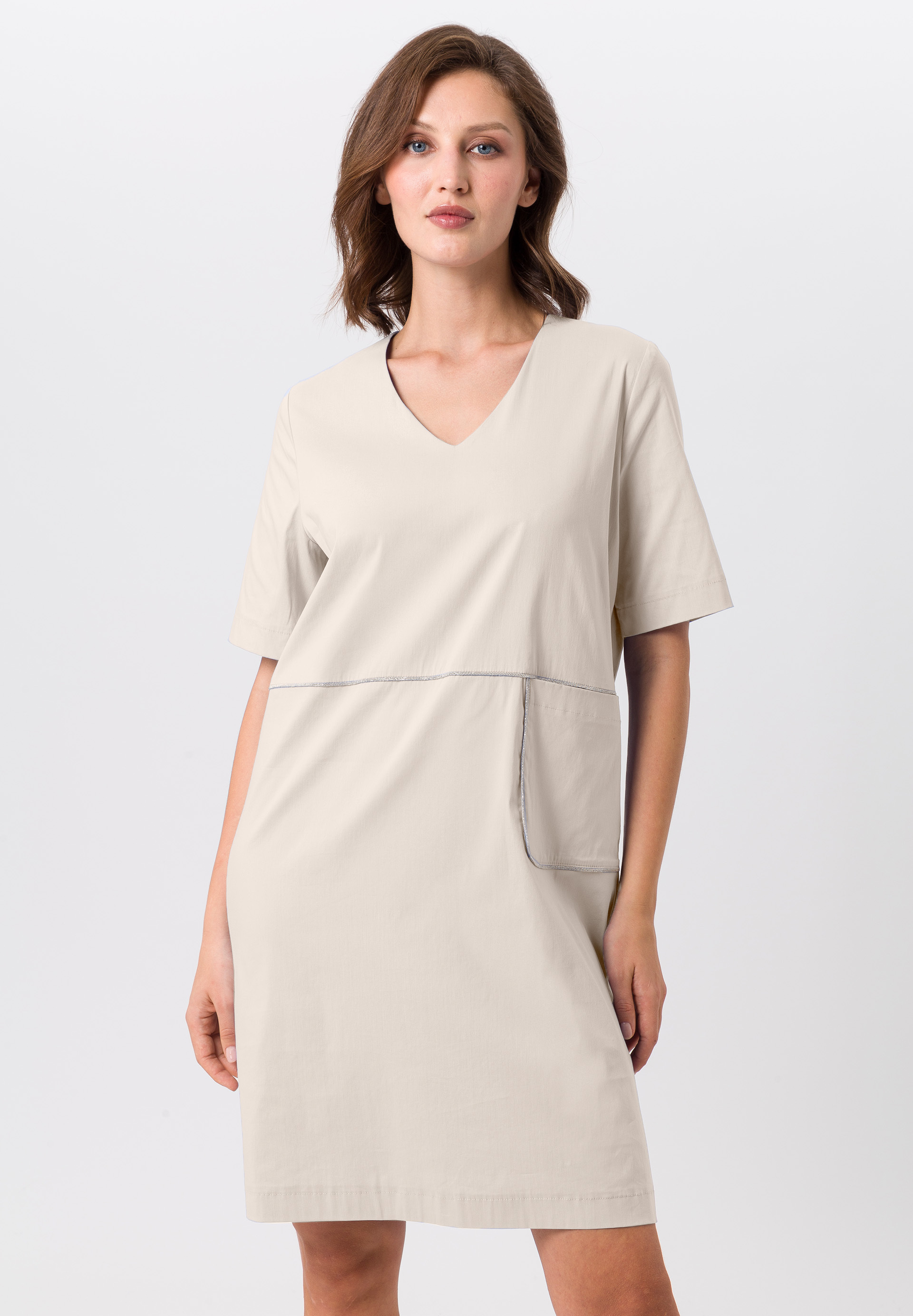 Kleid mit Glanzpaspel - Produktbild 1
