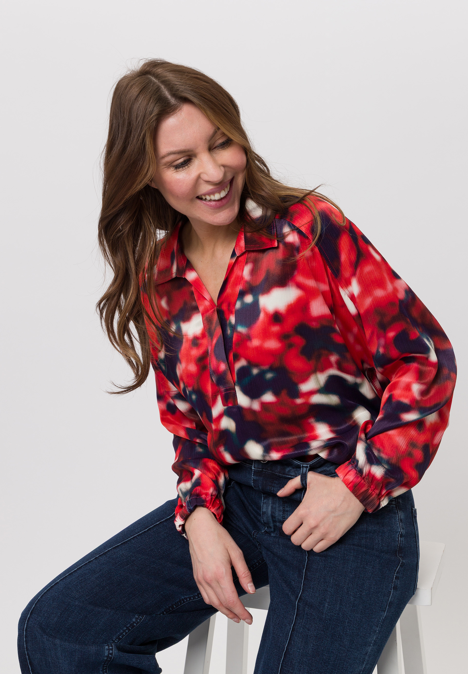 Bluse mit elastischem Saum - Bild 4 Bluse mit elastischem Saum - Bild 4
