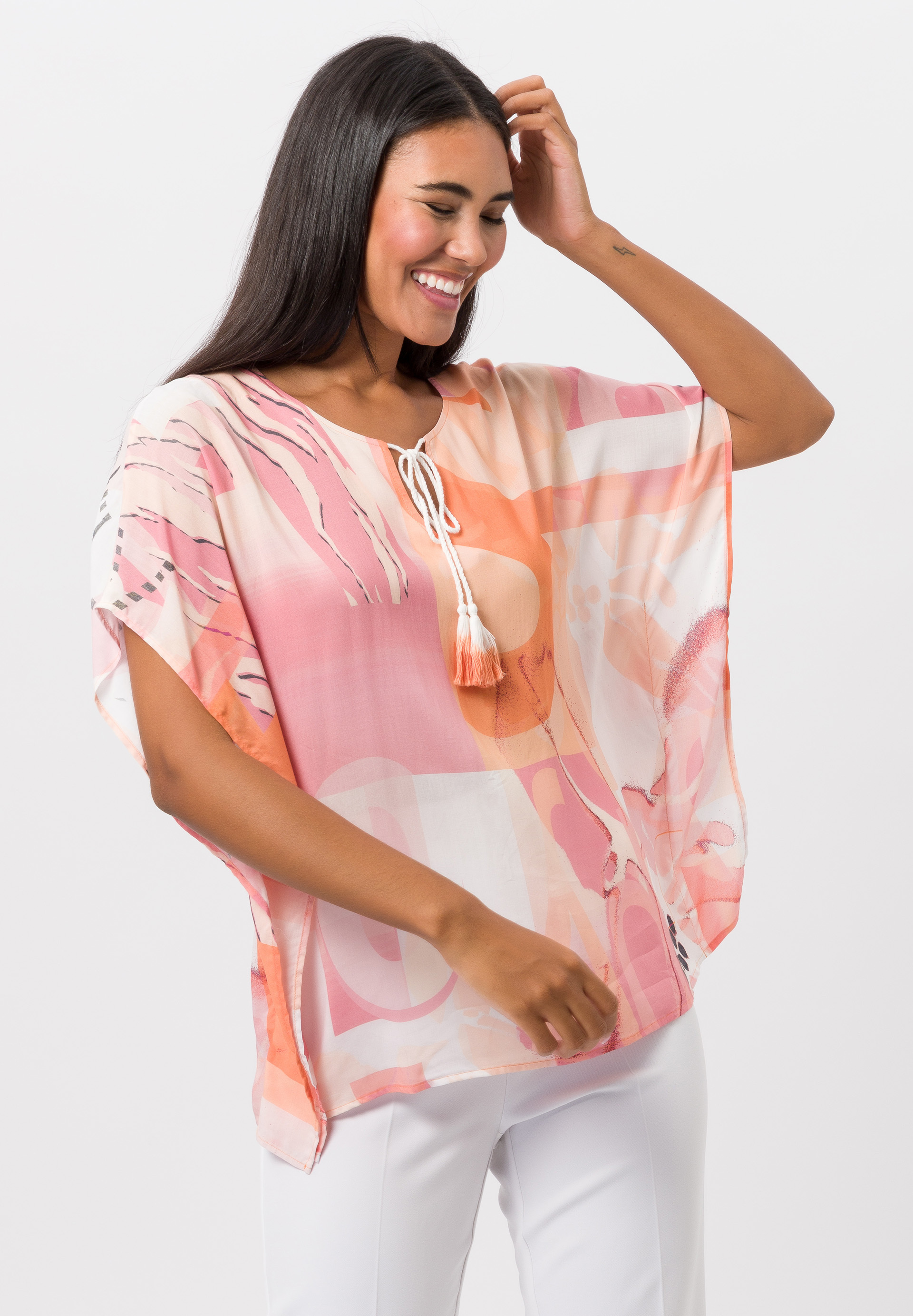 Kimonobluse mit verspielten Quasten - Produktbild 1