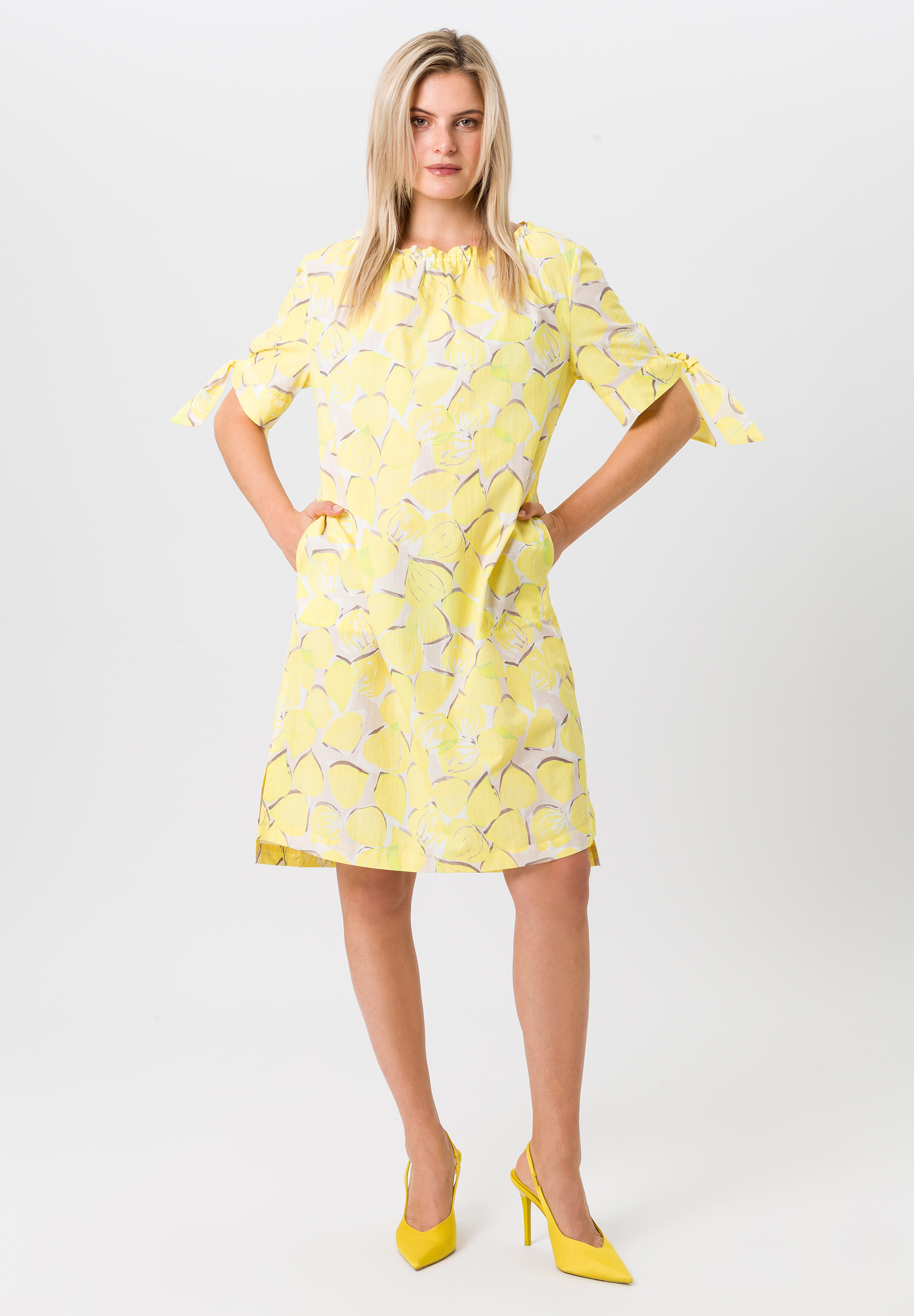 Kleid mit Bindeband-Ärmeln - Produktbild 2