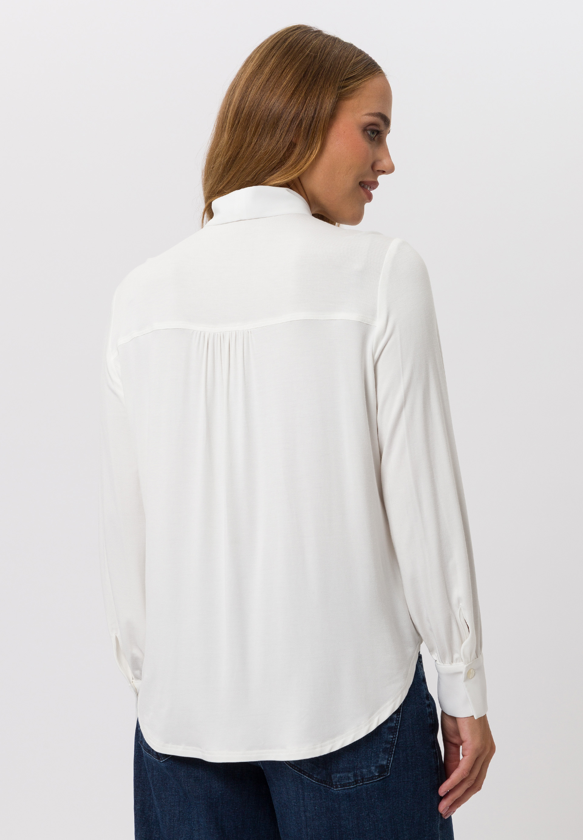 Blouse with decorative shawl - Product Image 2