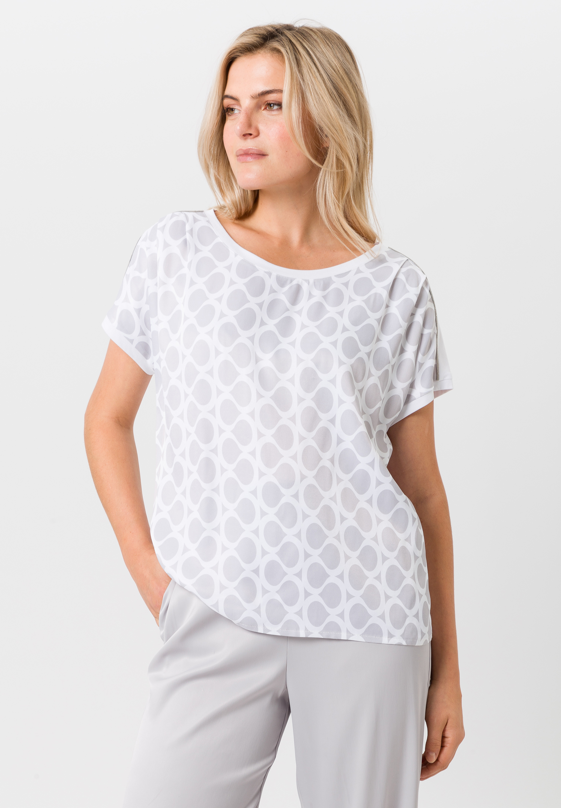 Shirt mit Print-Front - Bild 1