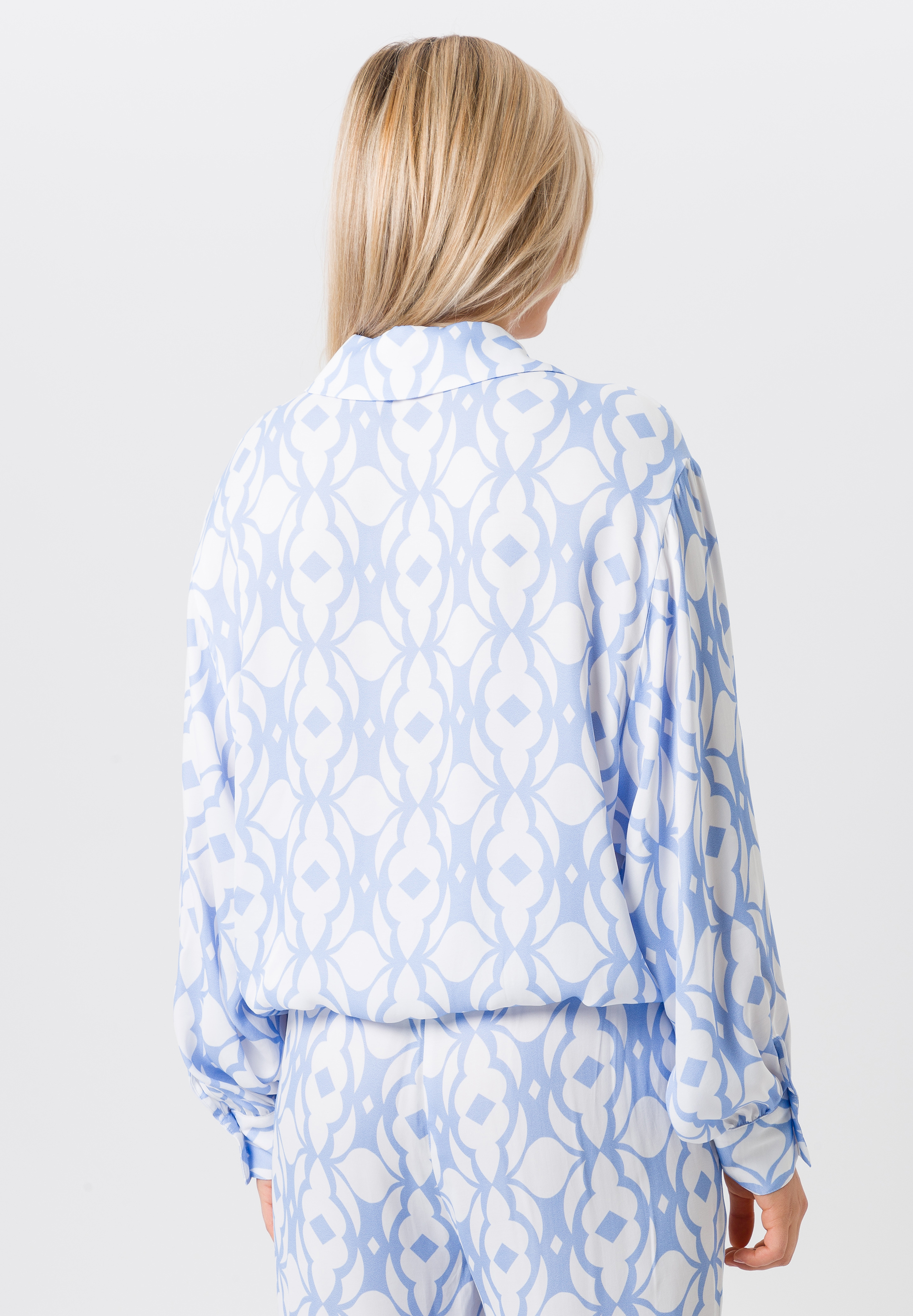 Bluse mit Tunnelzug-Saum - Bild 2