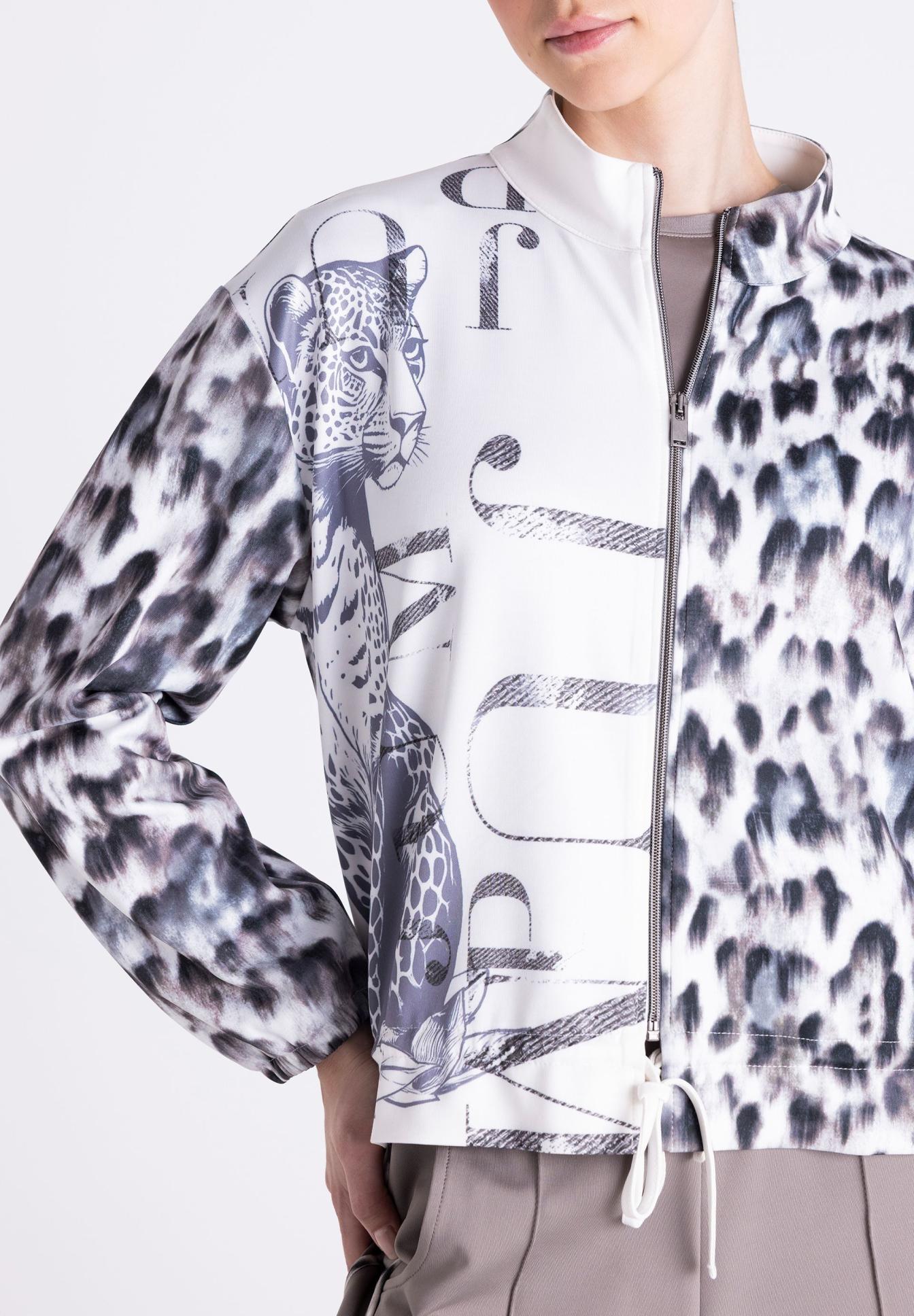 Jacket, Print, Leopard, Zipper, Reißverschluss, jacke, Leopardendruck, Reißverschluss, Langarm, Muster, jacke, tierprint, zebra leopard, reißverschluss, mustermix