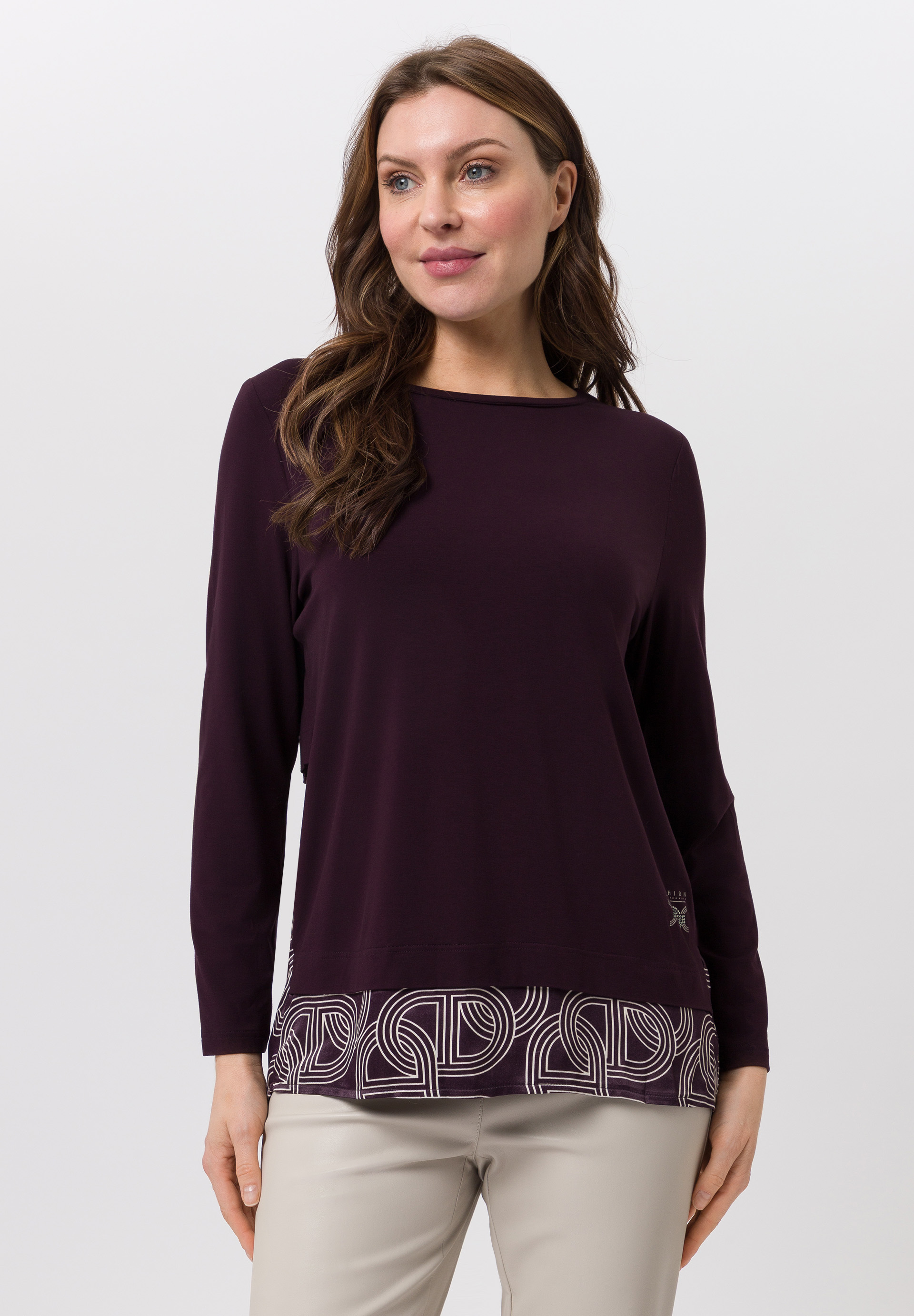 Shirt mit angesetztem Saum Shirt mit angesetztem Saum - Produktbild 1