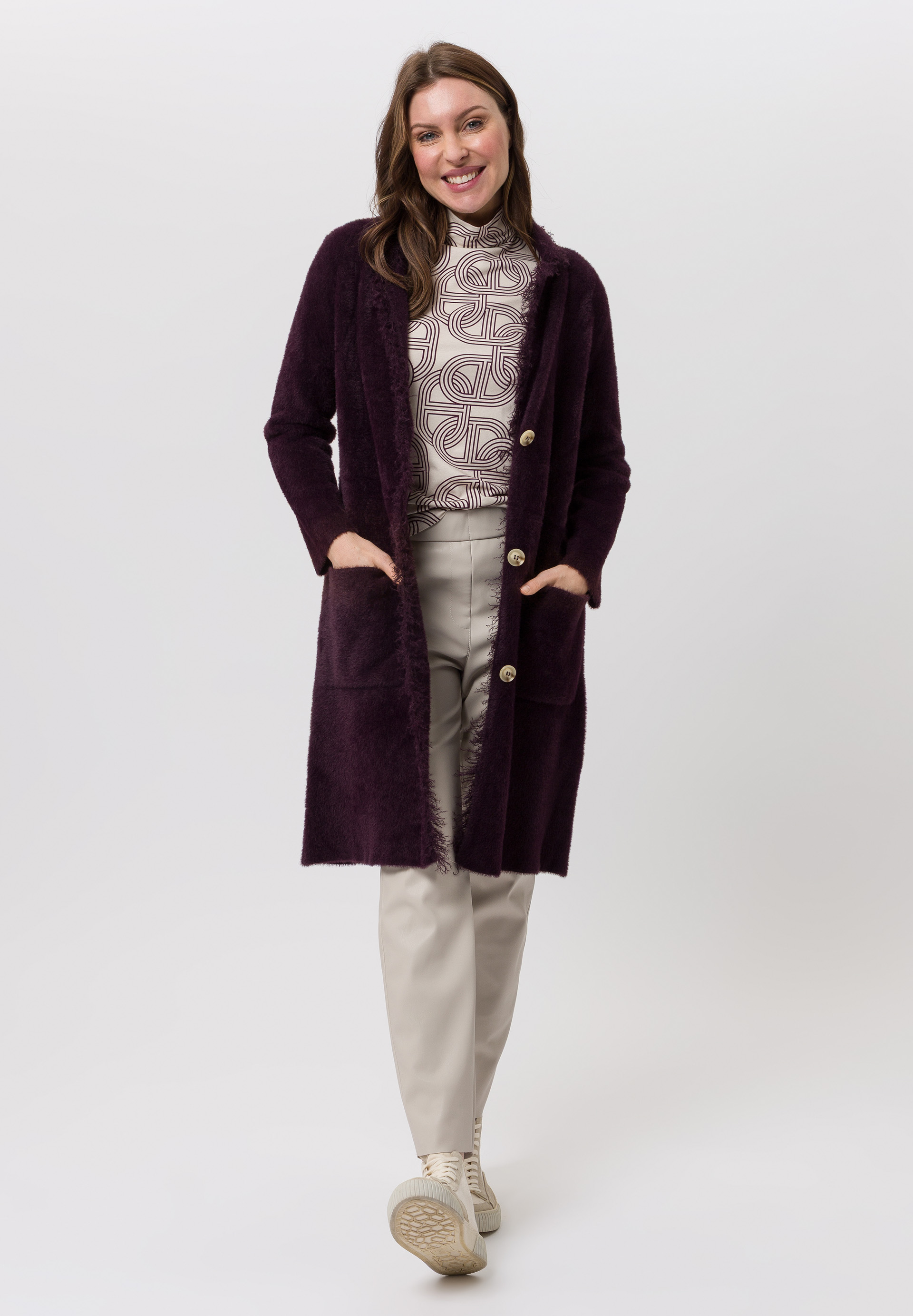 Mantel, Langarm, Person, Pullover