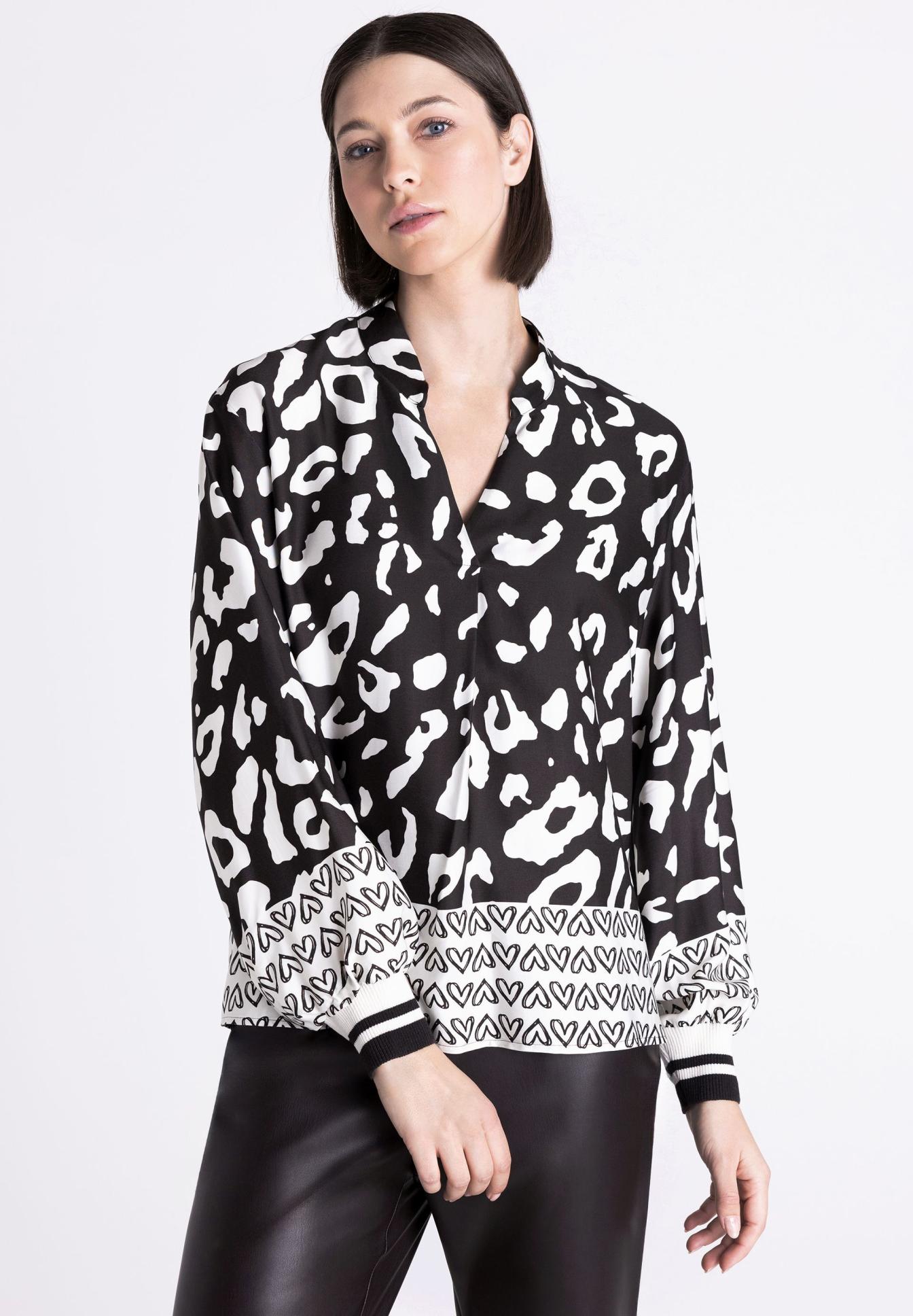 Bluse mit Rippbündchen - Produktbild 1