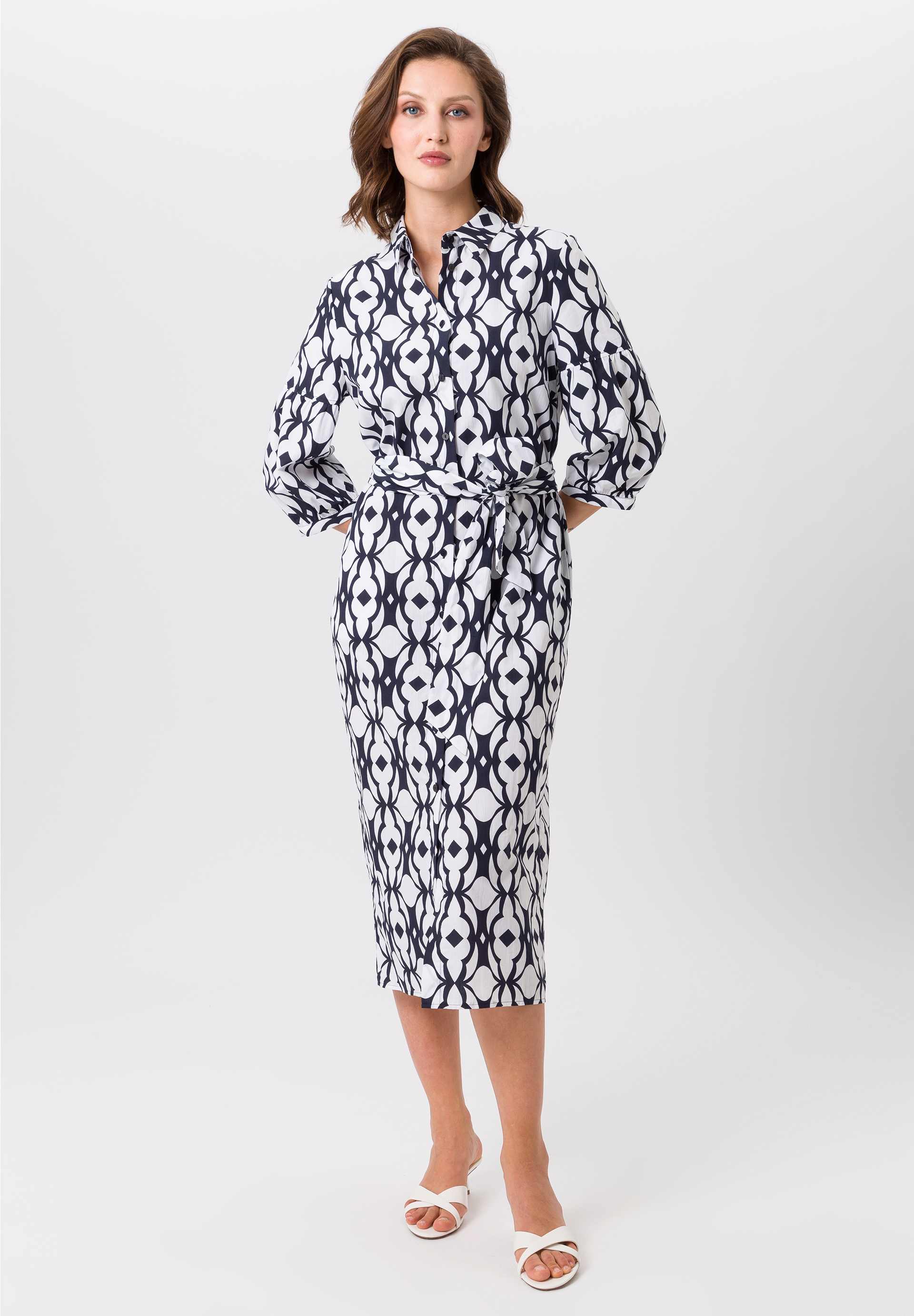 Jerseykleid mit Bindegürtel - Produktbild 2